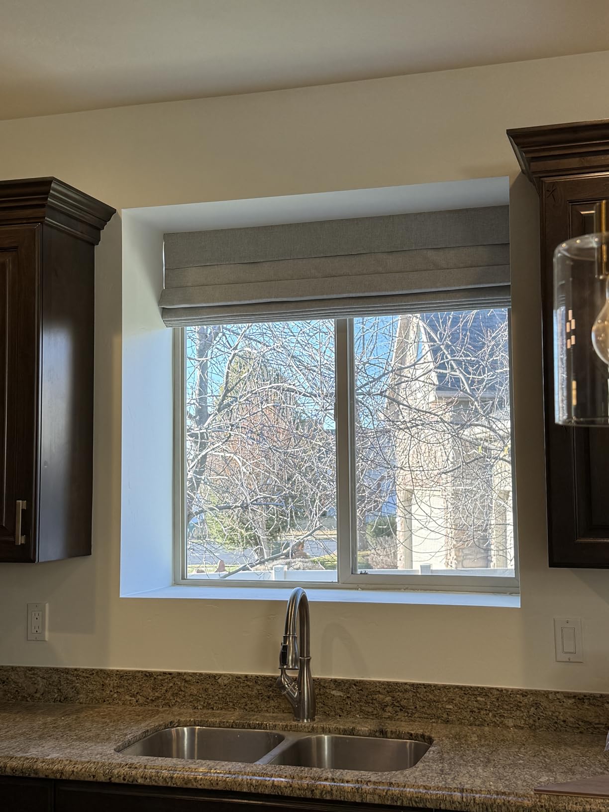 LazBlinds No Drill Roman Shades, Blackout, 31