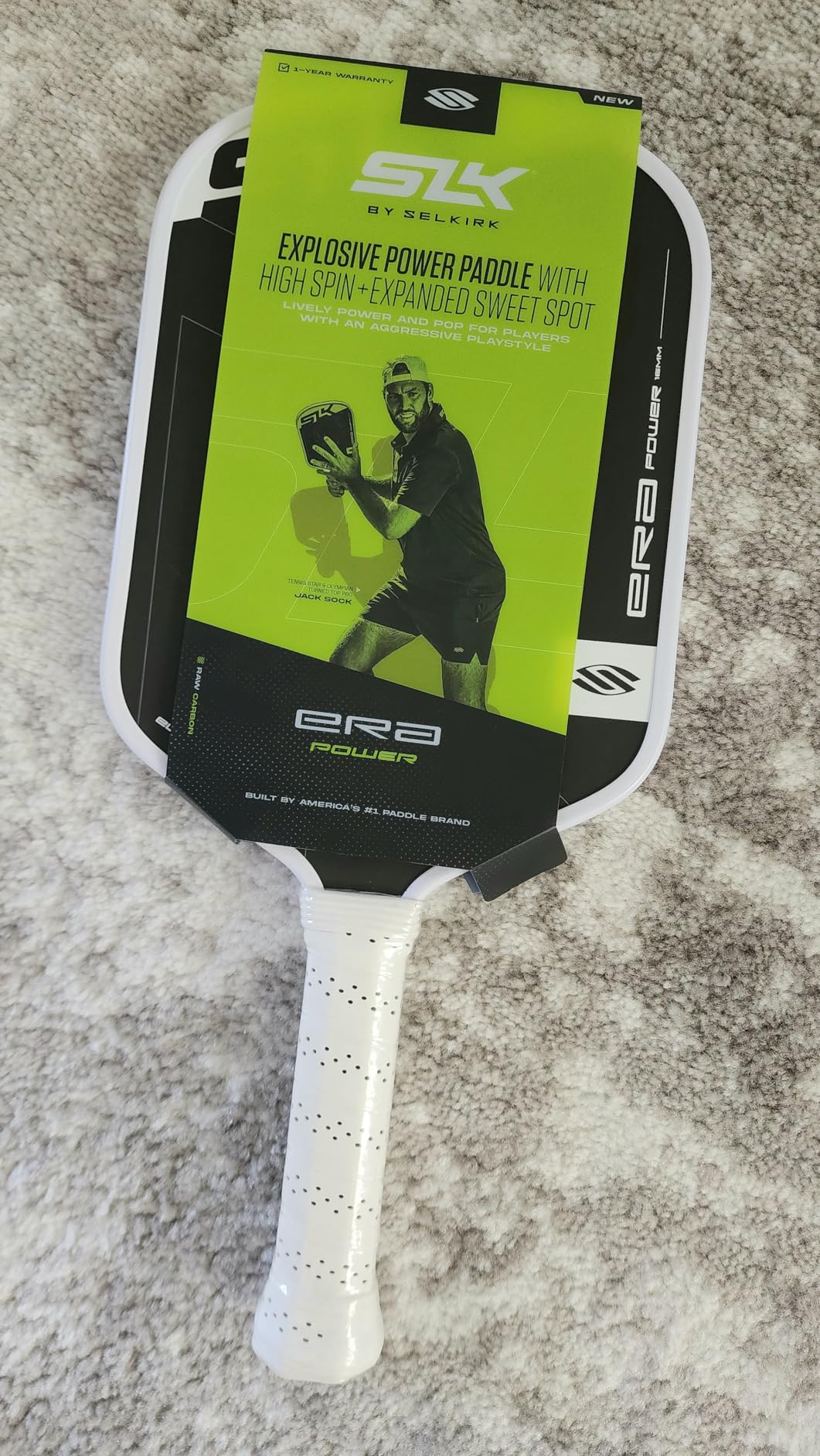 Selkirk Sport SLK ERA Power Pickleball Paddles | Carbon Fiber Hybrid Face | A pickleball racket for aggressive intermediate to advanced players, powered by Raw Spin Technology for shot-shaping control customer photo 2