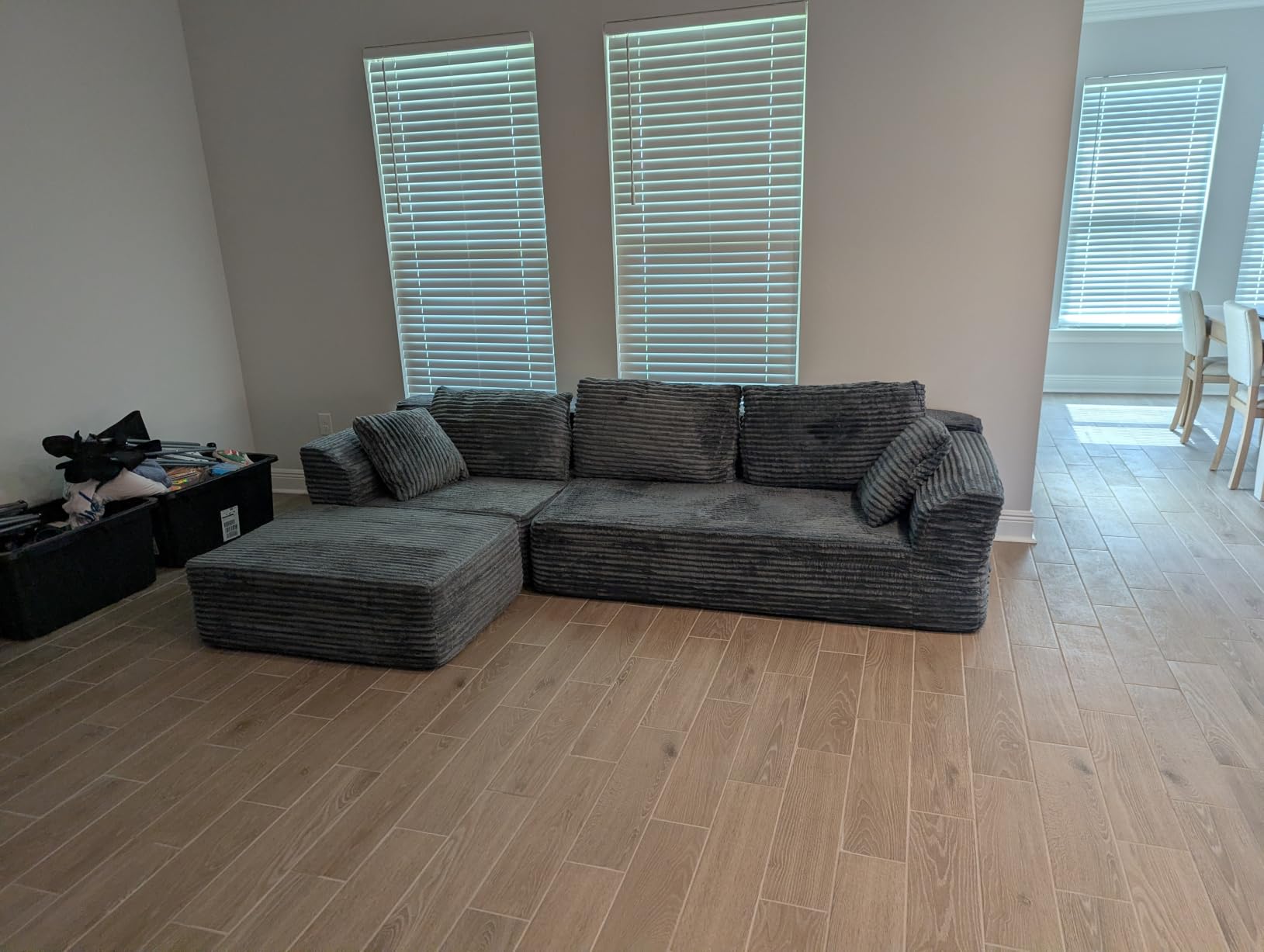 Korser 108 inch L-Shaped Modular Sectional customer photo 1
