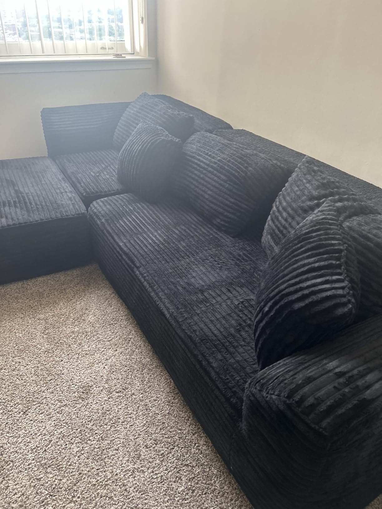 Korser 108 inch L-Shaped Modular Sectional customer photo 2