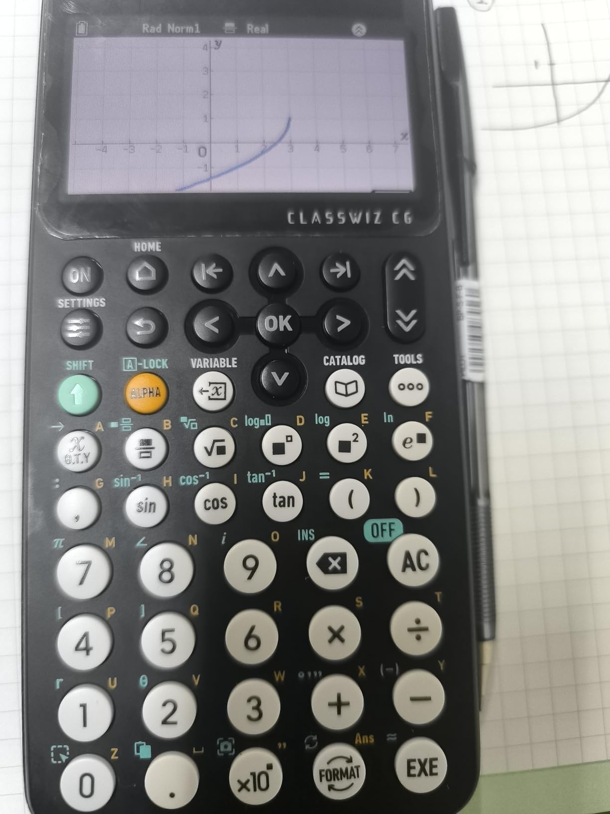 Casio fx-CG100 ClassWiz Color Graphing Calculator, 3D Graph, Python | Large high-res display, basic & advanced functions; ideal for exams, STEM & programming customer photo 1