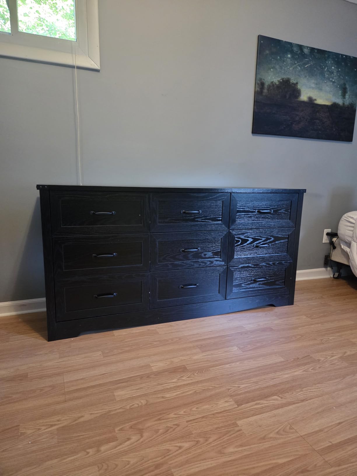 BORNOON 8-Drawer Dresser for Bedroom, Modern Wooden Chest of Drawers with Metal Handles, Anti-Tipping Design customer photo 2
