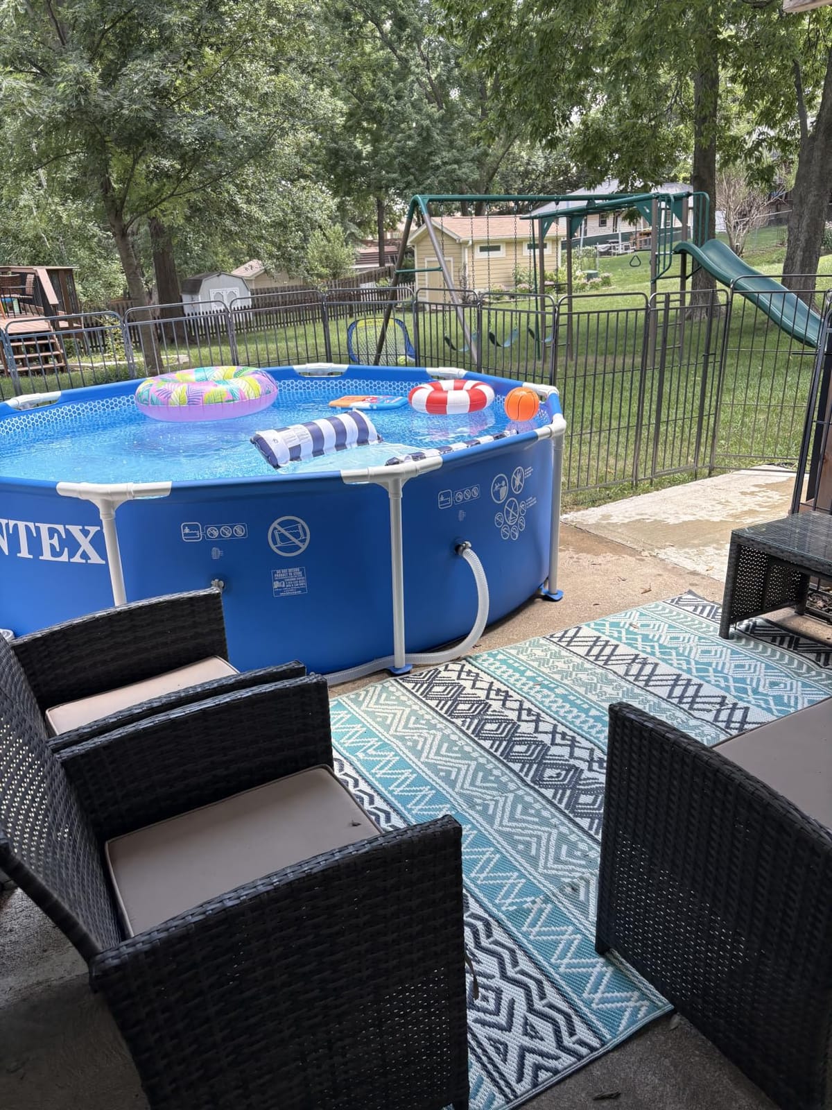 Intex Metal Frame 12ft x 30in Round Above Ground Swimming Pool Set w/Pump customer photo 1