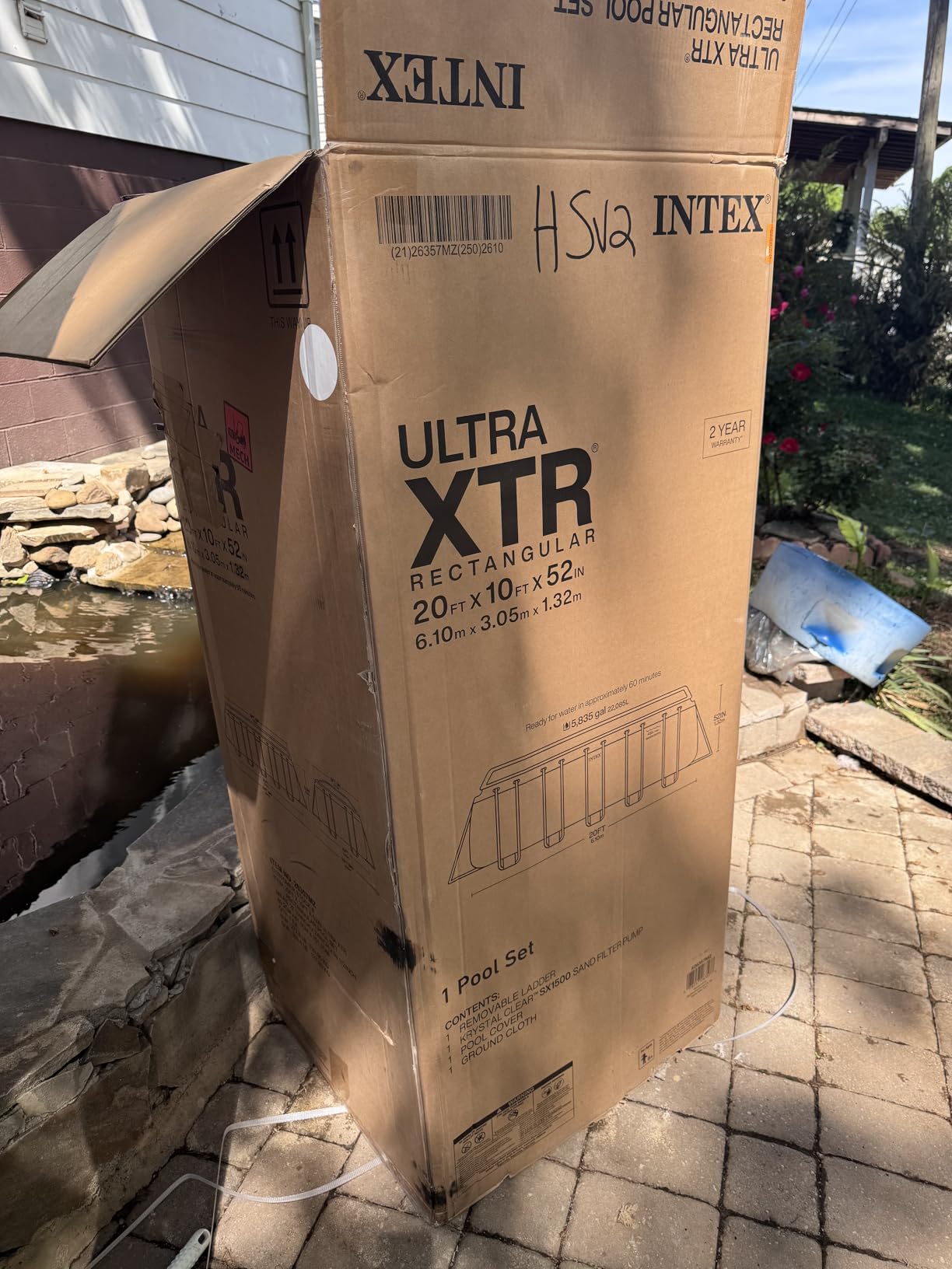INTEX 26357MZ 20ft x 10ft x 52in Ultra XTR Deluxe Rectangular Above Ground Swimming Pool Set, Includes 1500 GPH Sand Filter Pump, SuperTough Puncture Resistant, Rust Resistant, Easy to Assemble customer photo 2
