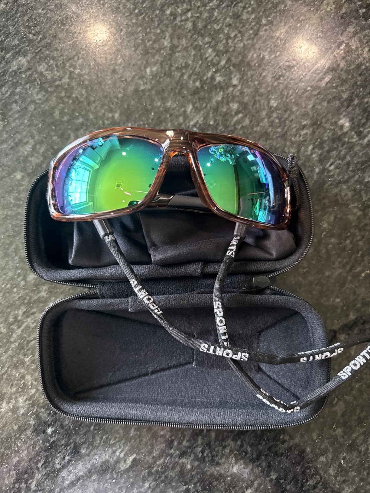 suoso Polarized Sports Sunglasses for Men Wrap Design for Fishing Running customer photo 2