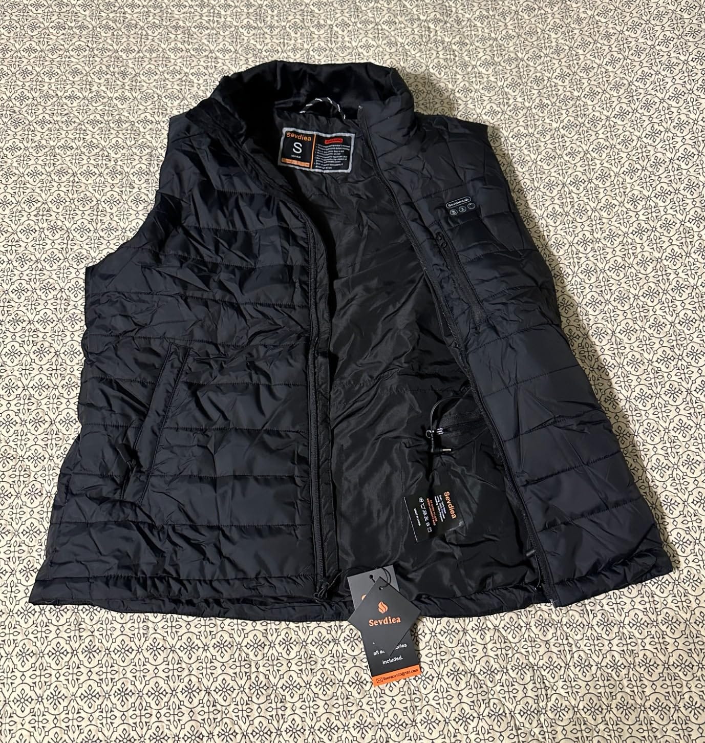 Men's Heated Vest with Battery Pack Included 16000mAh 7.4V, Warming Heated Vest for Men, Heating Vests for Cycling customer photo 1