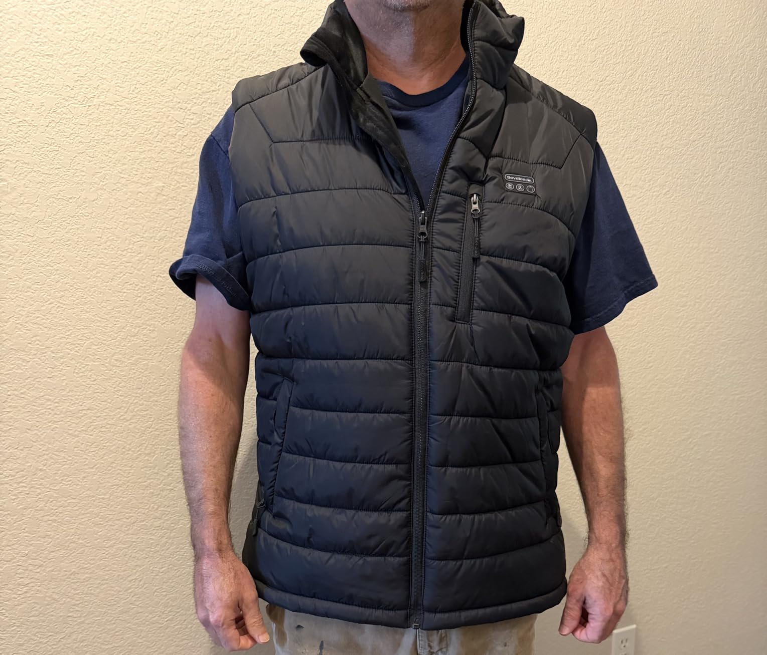 Men's Heated Vest with Battery Pack Included 16000mAh 7.4V, Warming Heated Vest for Men, Heating Vests for Cycling customer photo 2