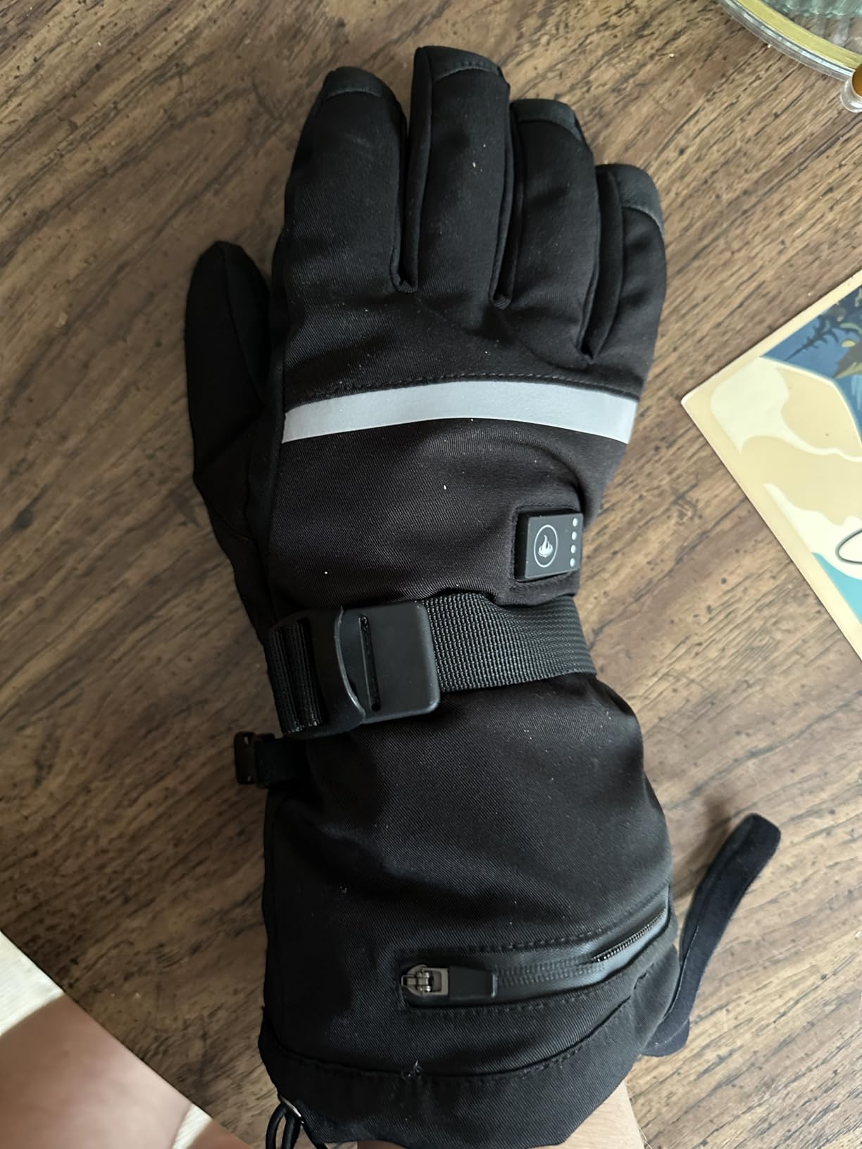 Heated Gloves, Rechargeable Heated Gloves for Men Women, Waterproof Electric Heating Ski Gloves with Touchscreen for Cold Weather Motorcycle Skiing Snowboarding Hiking Hunting Gifts customer photo 1