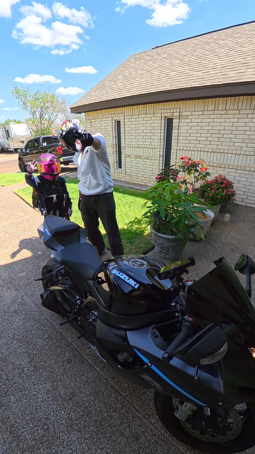 Womens Modular Motorcycle Helmets with Bluetooth - DOT | Dual Visor, Flip Up Full Face, Purple, Speaker and Mic customer photo 1