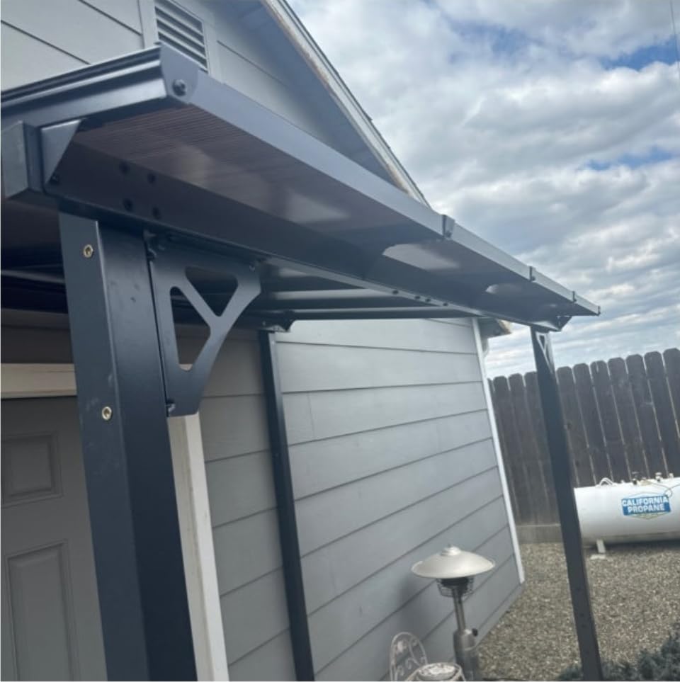 Aoxun 8'x10' Gazebo for Patio, Gazebo Pergola with Sloped Roof, Black customer photo 2