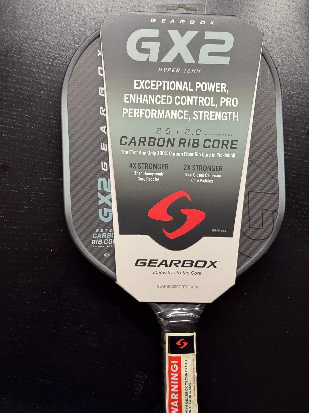Gearbox GX2 Pickleball Paddle - Carbon Fiber Face, SST 2.0 Power Core, High Spin & Control for an Exceptional All Around Paddle customer photo 2