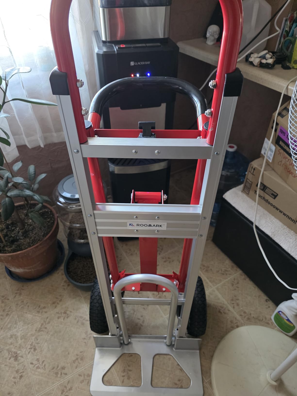 4-in-1 Folding Hand Truck, 770LBS Capacity Aluminum Alloy Dolly Cart with 4 Wheels, Convertible Dolly Portable Hand Truck for Moving, Warehouse, Delivery, Industrial Use customer photo 1