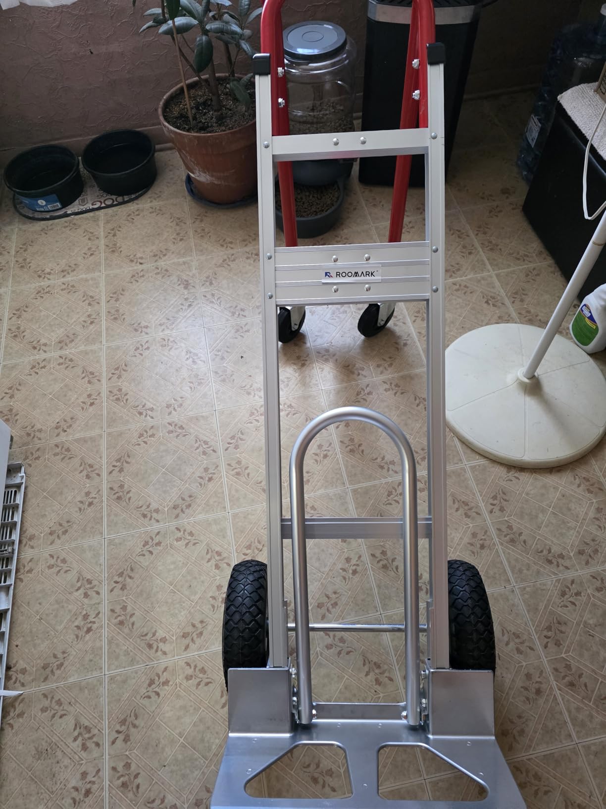 4-in-1 Folding Hand Truck, 770LBS Capacity Aluminum Alloy Dolly Cart with 4 Wheels, Convertible Dolly Portable Hand Truck for Moving, Warehouse, Delivery, Industrial Use customer photo 2