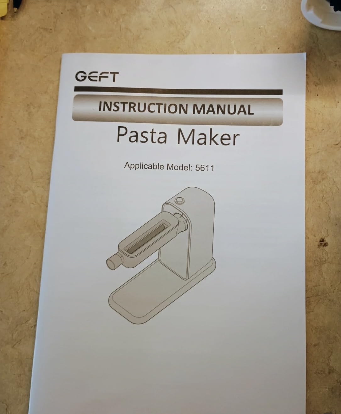 Electric Pasta Maker, Roller & 2 Cutters Pasta Maker Machine, White | Pasta Maker with Pasta Sheet Roller, Spaghetti & Fettuccine Cutter, Electric Noodle Maker Includes Cleaning Brush & Dough Bag customer photo 2