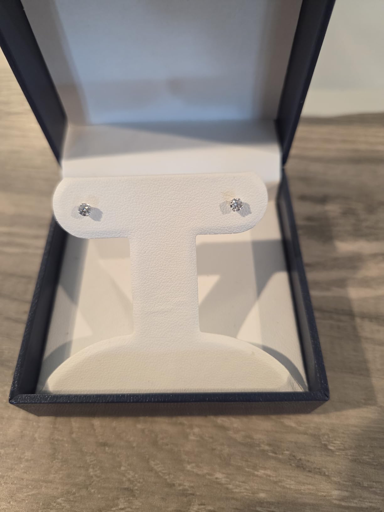 Lab Grown Diamond Stud Earrings in 14K White Gold customer photo 1