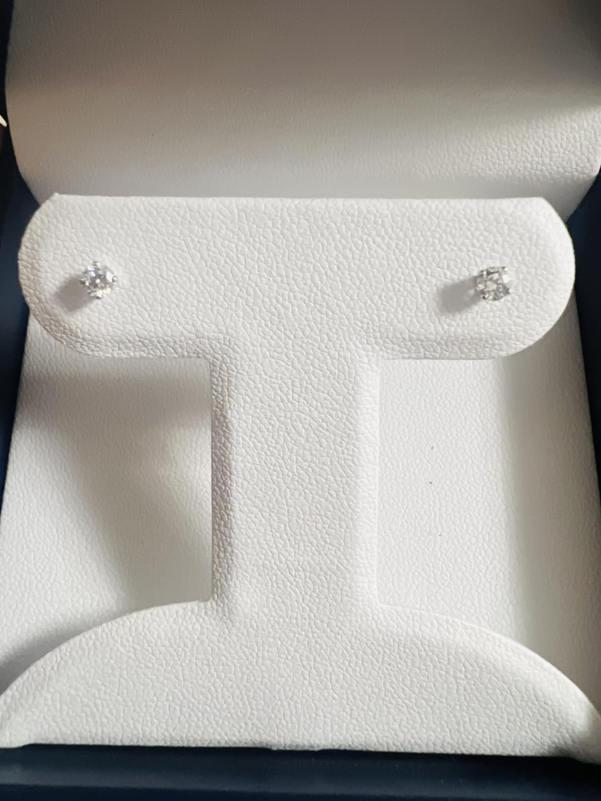Lab Grown Diamond Stud Earrings in 14K White Gold customer photo 2