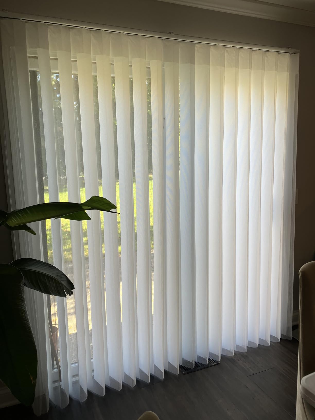 CHICOLOGY Panel Track Blinds, Sheer, 78