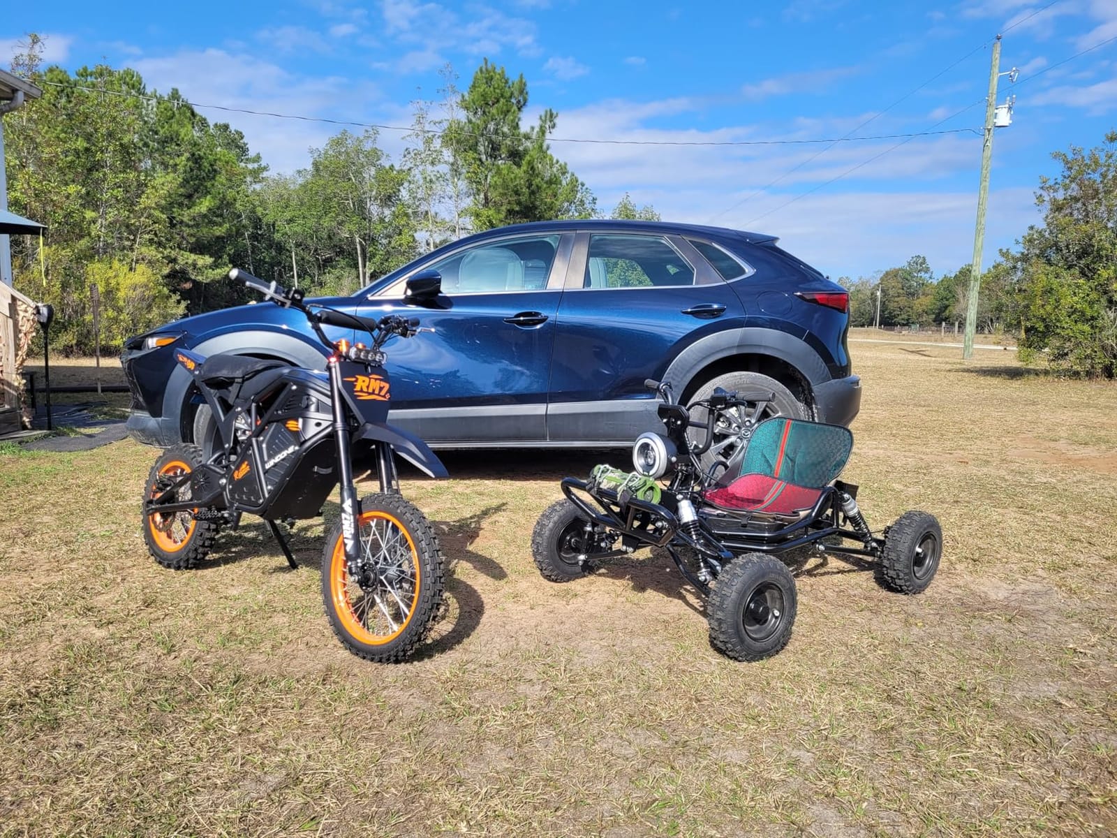 Electric Go Kart, 2100W Motor Go Kart for Adults & Kids with Premium Steel Tubular Frame, 3 Speed Off-Road Kart with 6'' Off-Road Tires with Hydraulic Brake, 30MPH (Black, 53x35x29IN) customer photo 2