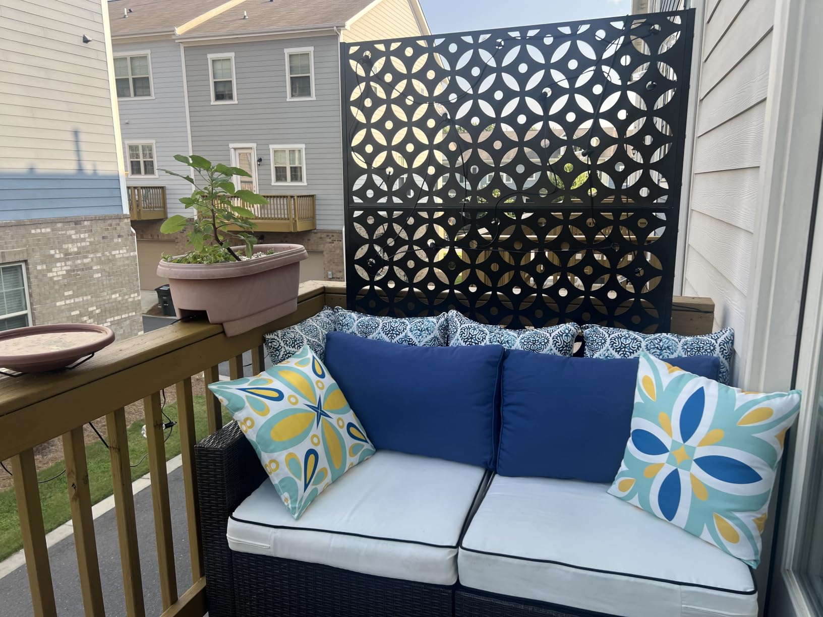 Metal Outdoor Privacy Screen Freestanding Privacy Screens, 72