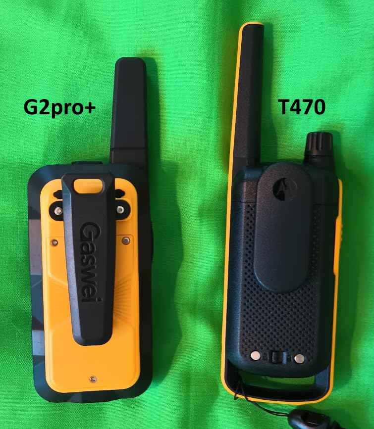 Gaswei G2Pro+ Heavy-Duty Walkie Talkies IP67 Waterproof Two-Way Radios with NOAA Weather Alert & Floating | 2-Watt Long Range for Job Sites, Hunting | Dual PTT, FM Radio, SOS, VOX (4 pack) customer photo 1