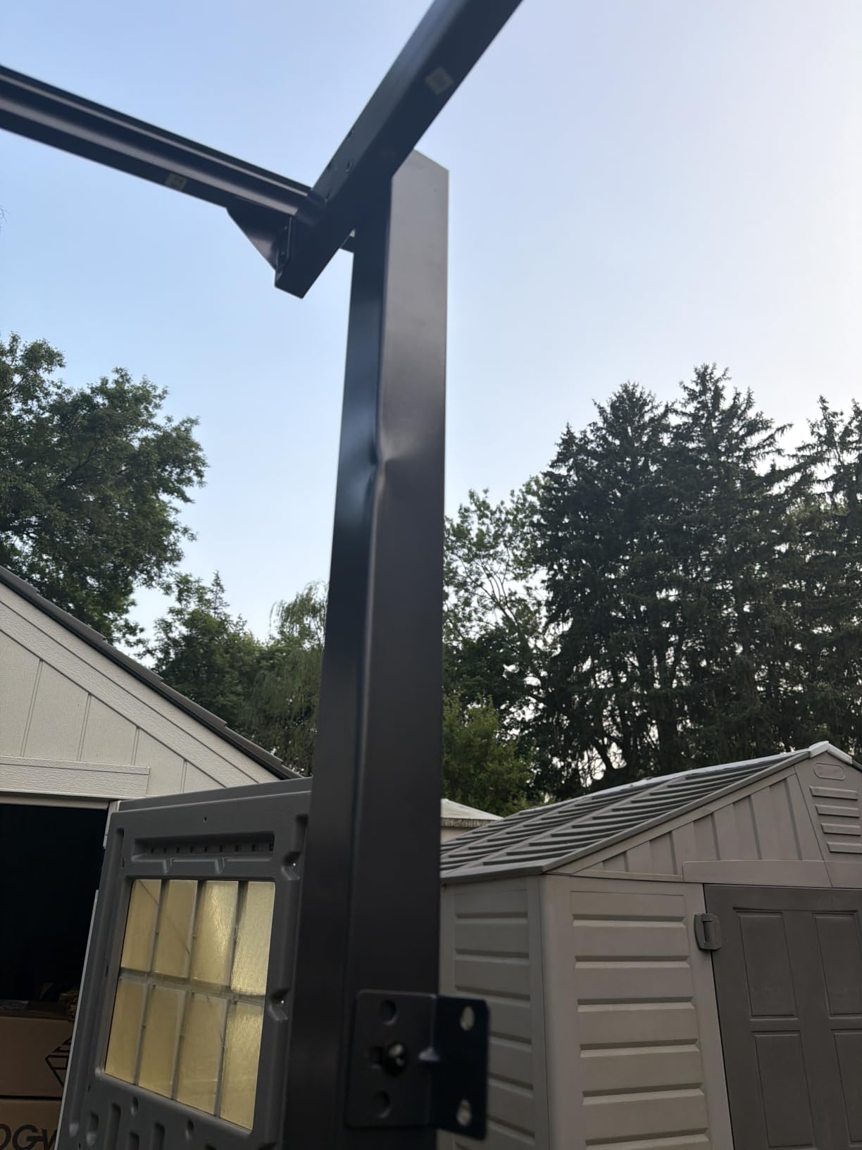 Aoxun 20'x10' Gazebo with Aluminum Frame & Polycarbonate Panel, Black customer photo 2