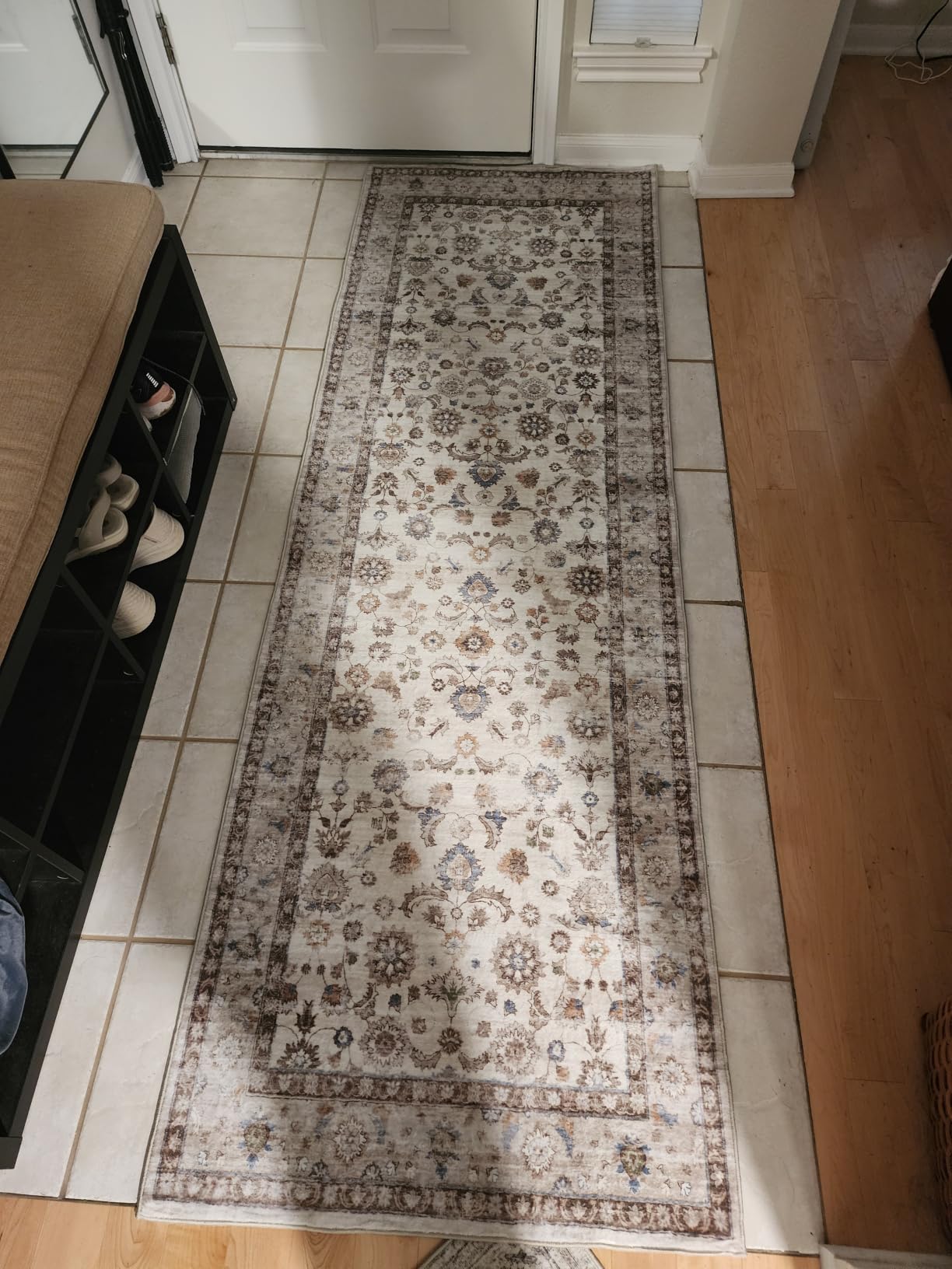 10x12 Area Rugs for Living Room: Large Rugs Washable Stain Resistant Non Slip Distressed Vintage Rug Low Pile Faux Wool Soft Carpet for Bedroom Farmhouse Dining Room Nursery Kids Playroom customer photo 1