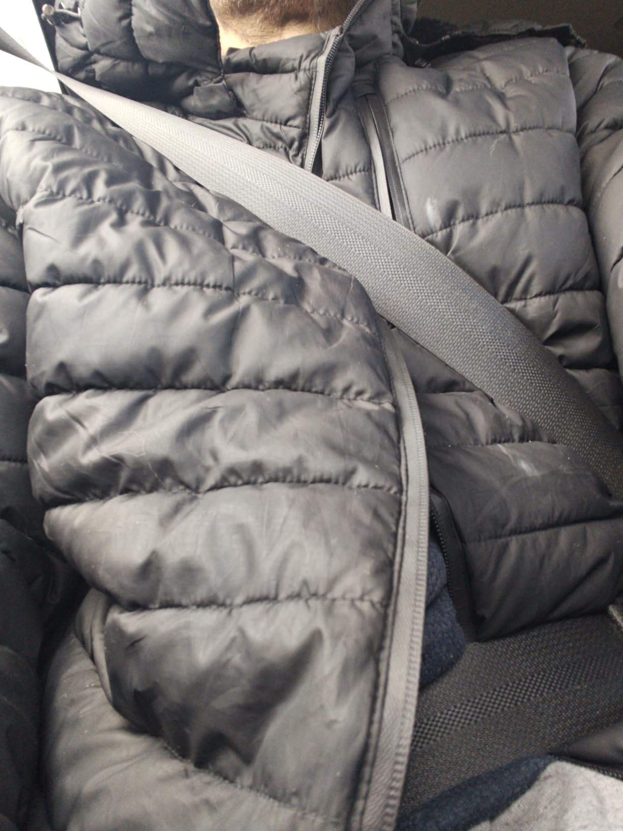 Men's Quilted Puffer Down Coat| Windproof, Waterproof, Flannel Lined, Detachable Hood, Thicken for Winter Warmth customer photo 1