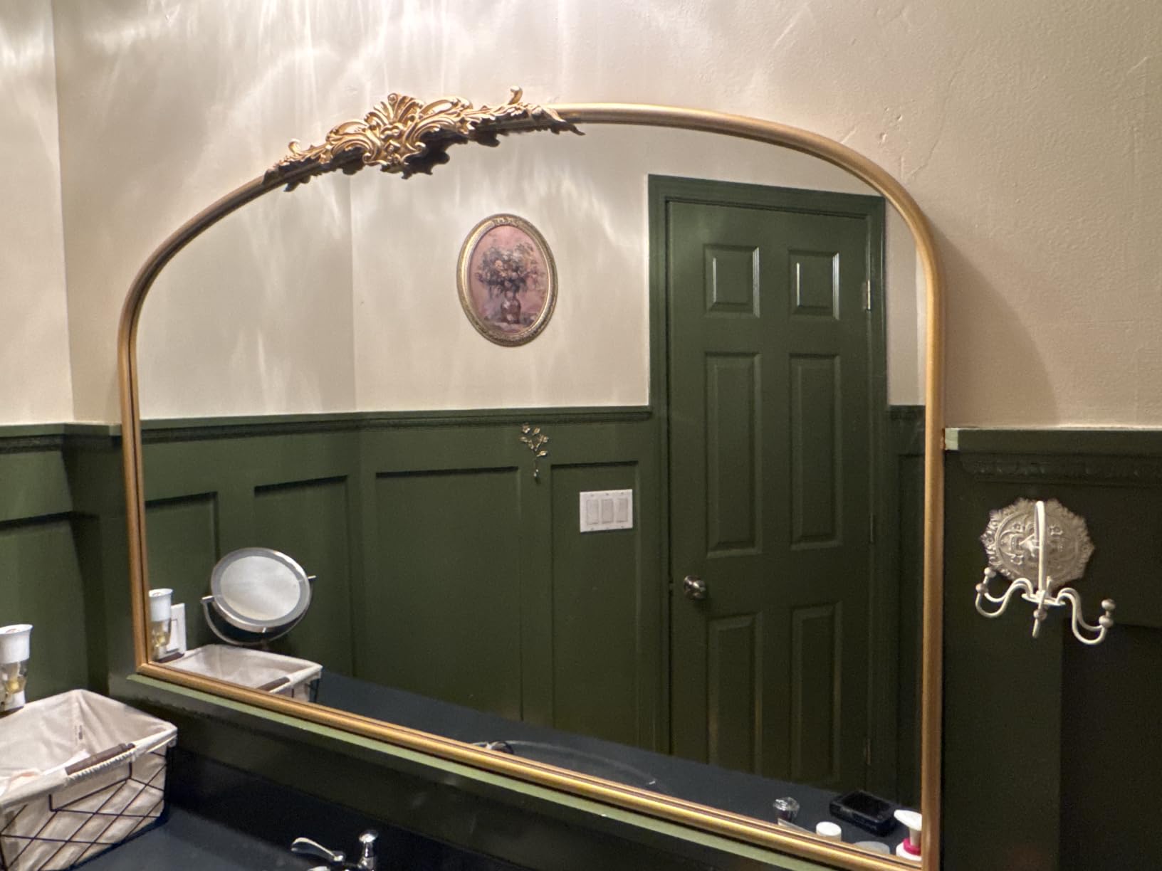 Besdomus Vintage Arch Gold Mirror: 48
