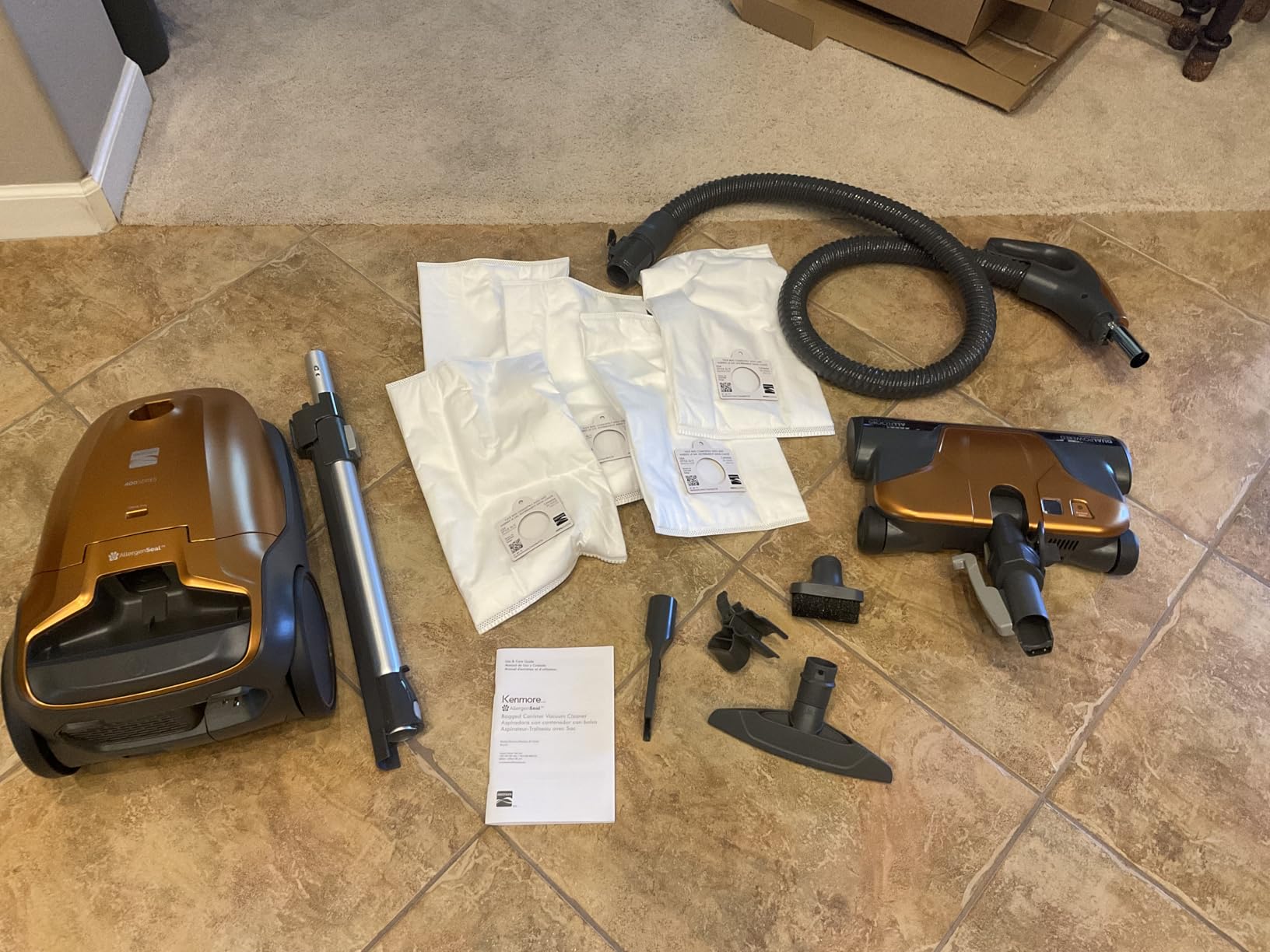 Kenmore 400 Series Bagged Canister Vacuum with Hair Eliminator Brushroll | Pet Friendly, Lightweight, 2-Motor Design, HEPA Filter - BC3006 customer photo 2