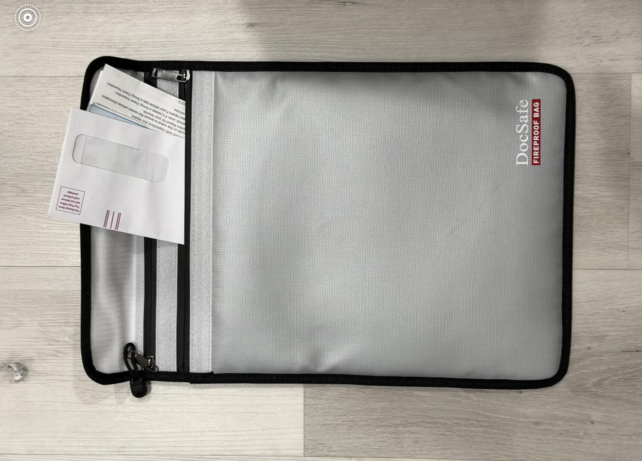 DocSafe Fireproof Document Bag (5200℉) with Fireproof Organizer Travel Case, Heat Insulated Fire & Water Resistant 8 Layers Safe Money Bag customer photo 2
