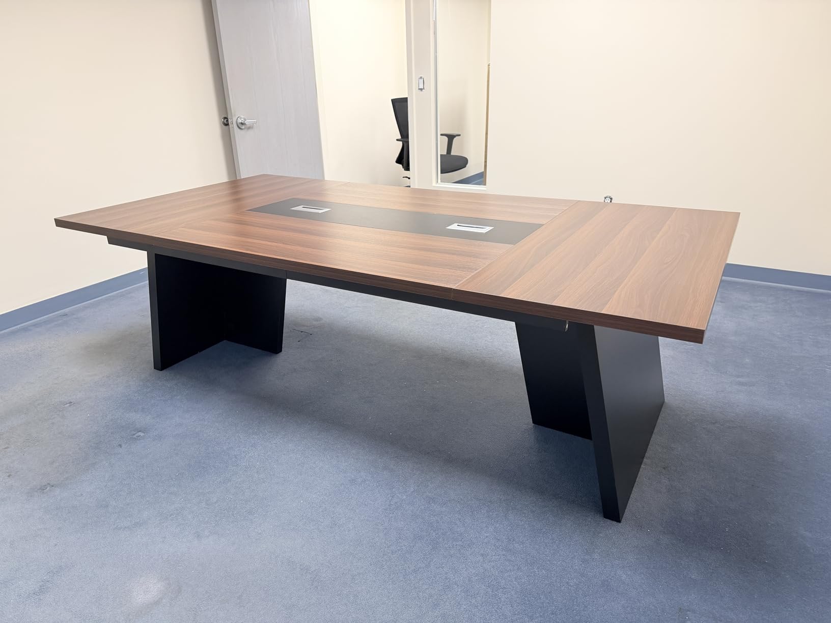 Tribesigns 8ft Conference Table, Large Office Conference Table for 8-10 Person, Business Seminar Furniture for Conference Room customer photo 1