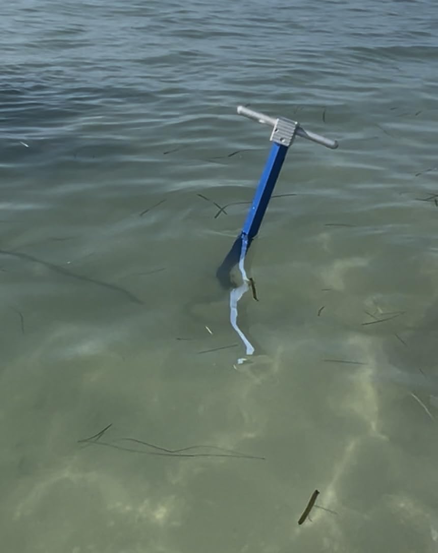 SandShark Anchor - Premium Screw in Boat Anchor, Pontoon Boat Anchor, Stainless Steel Shallow Water Anchor Pole, Sand Anchor w/Case - Essential Pontoon Boat Accessories customer photo 1