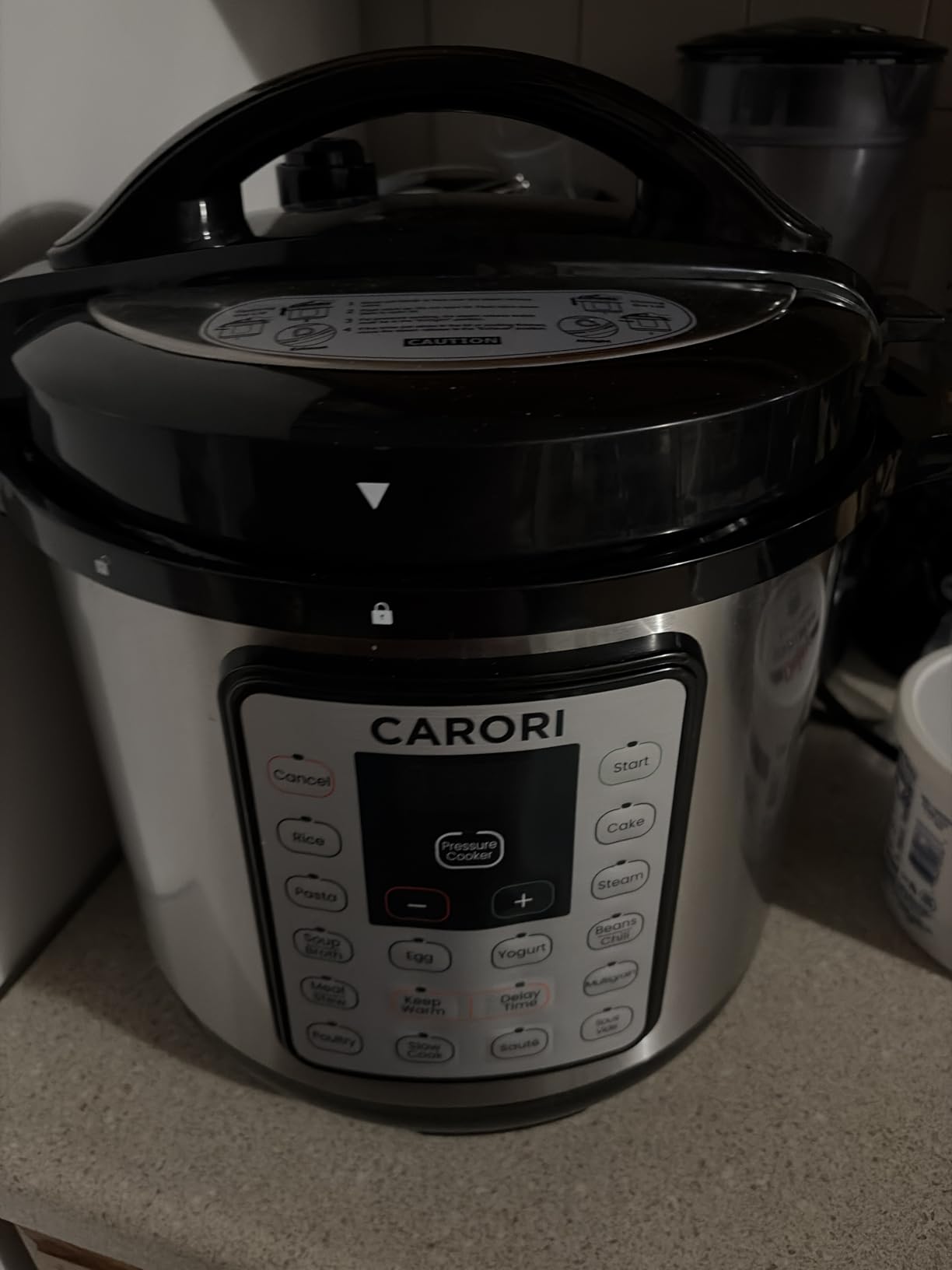 12-in-1 Electric Pressure Cooker 8 Quart, 1200W olla de presion Multi-Cooker with Stainless Steel Pot, Slow Rice Cooker, Saute, Steamer, Yogurt & Food Warmer, Delay Timer, Black customer photo 1