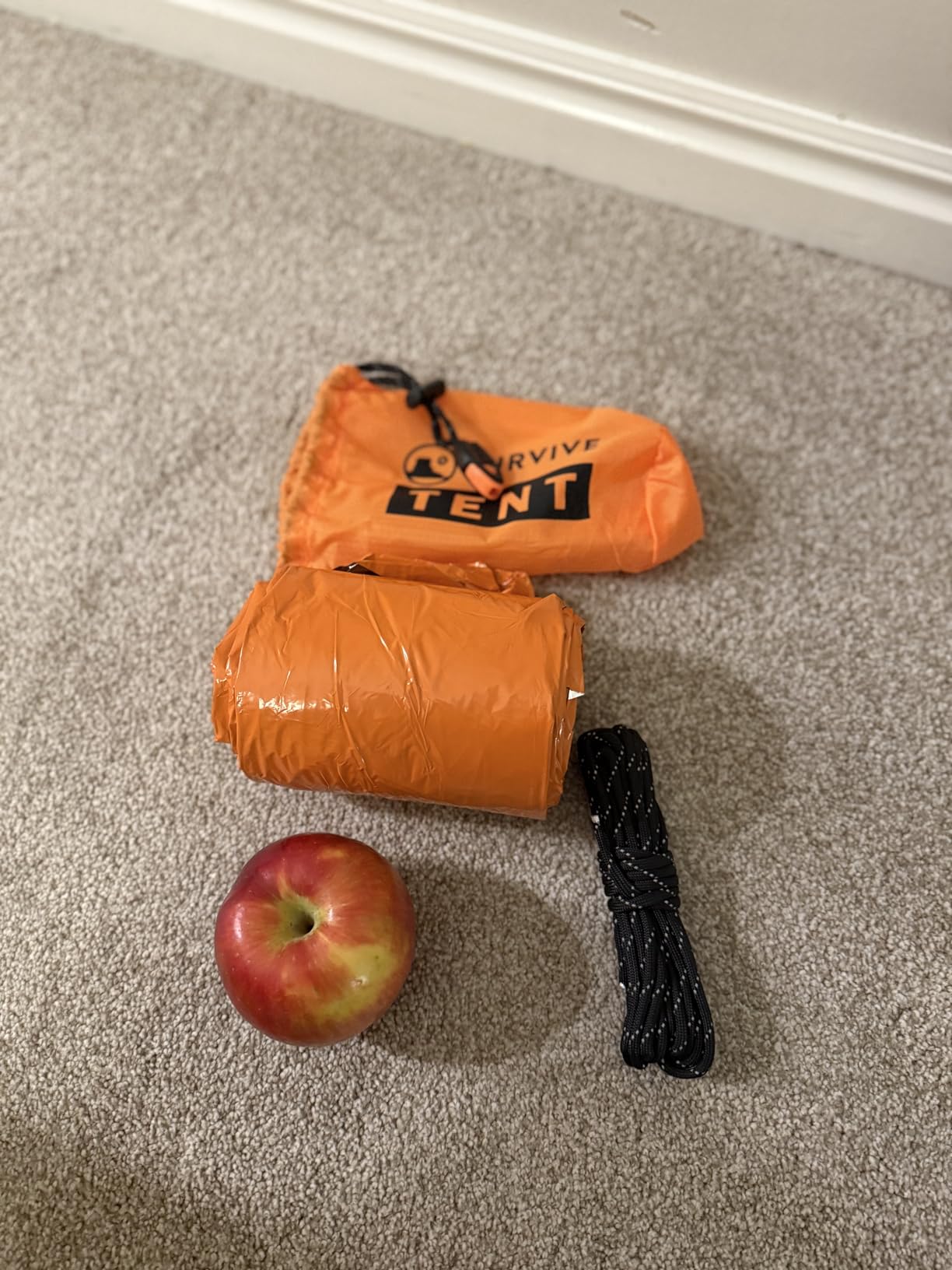 SURVIVE Survival Tent with Doors, 2 Person Mylar Emergency Shelter with Paracord and Whistle customer photo 1