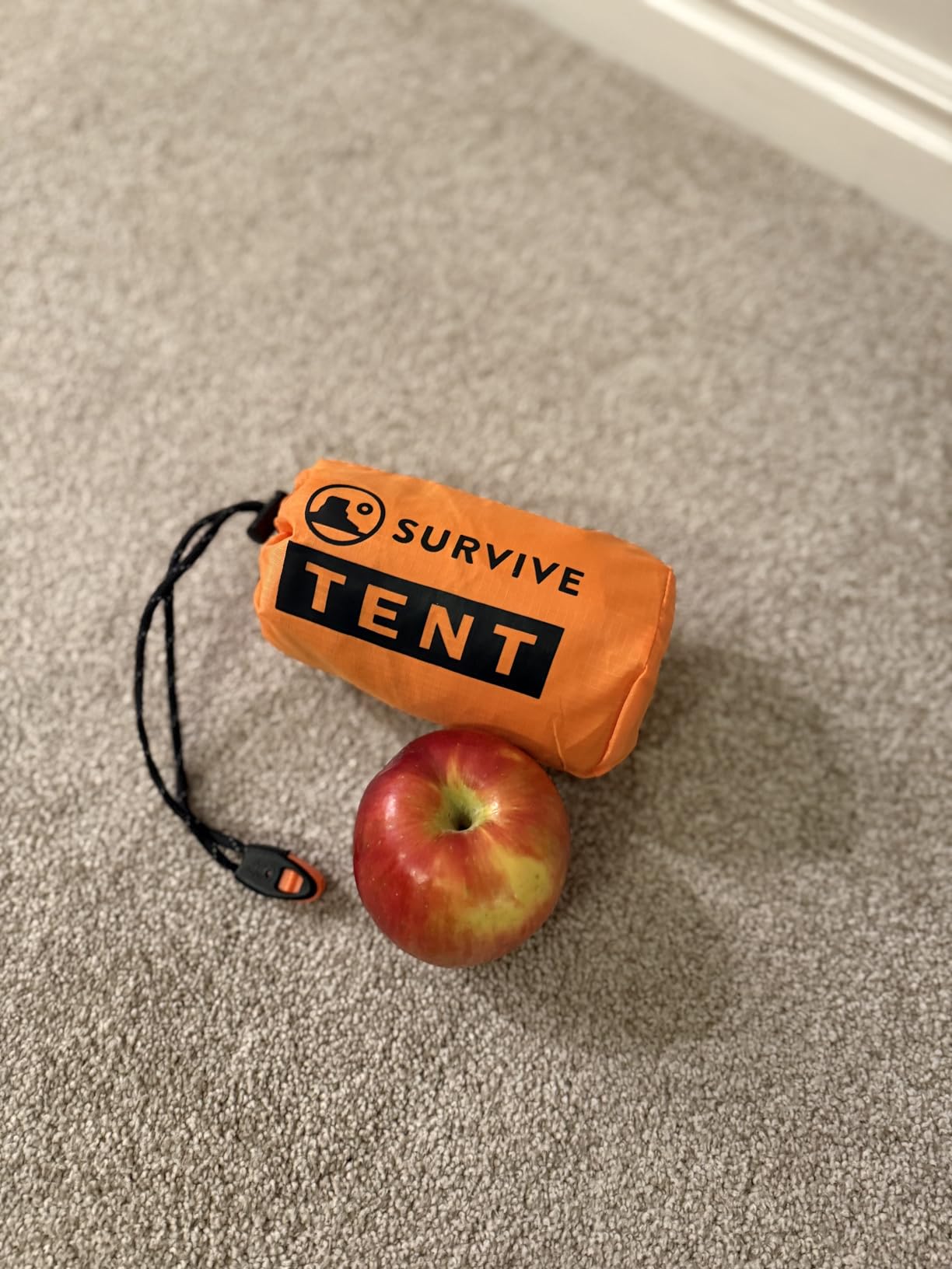 SURVIVE Survival Tent with Doors, 2 Person Mylar Emergency Shelter with Paracord and Whistle customer photo 2