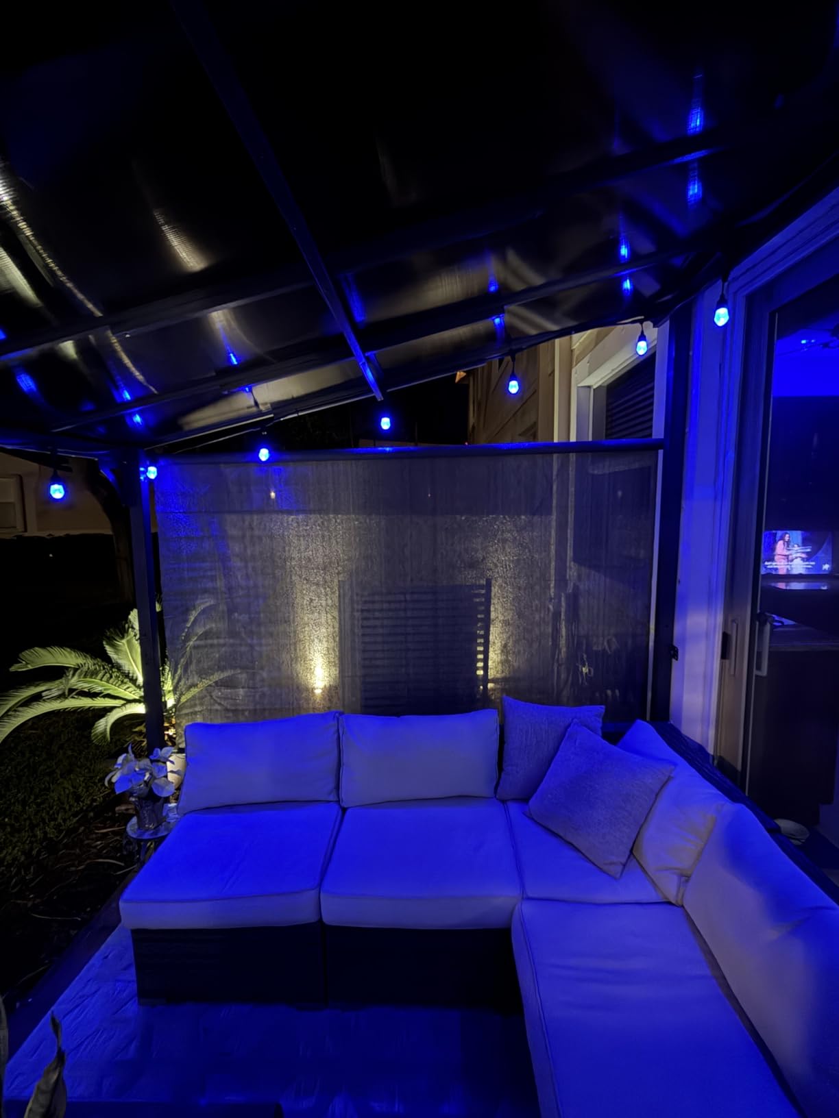 KELIXU Patio Shades Roll Up Outdoor Blind, 10' W x 8' H Cordless Sun Shade Privacy Screen with 90% UV Protection Exterior Roller Shade Cloth for Porch Pergola Backyard Windows Balcony, Mocha customer photo 2