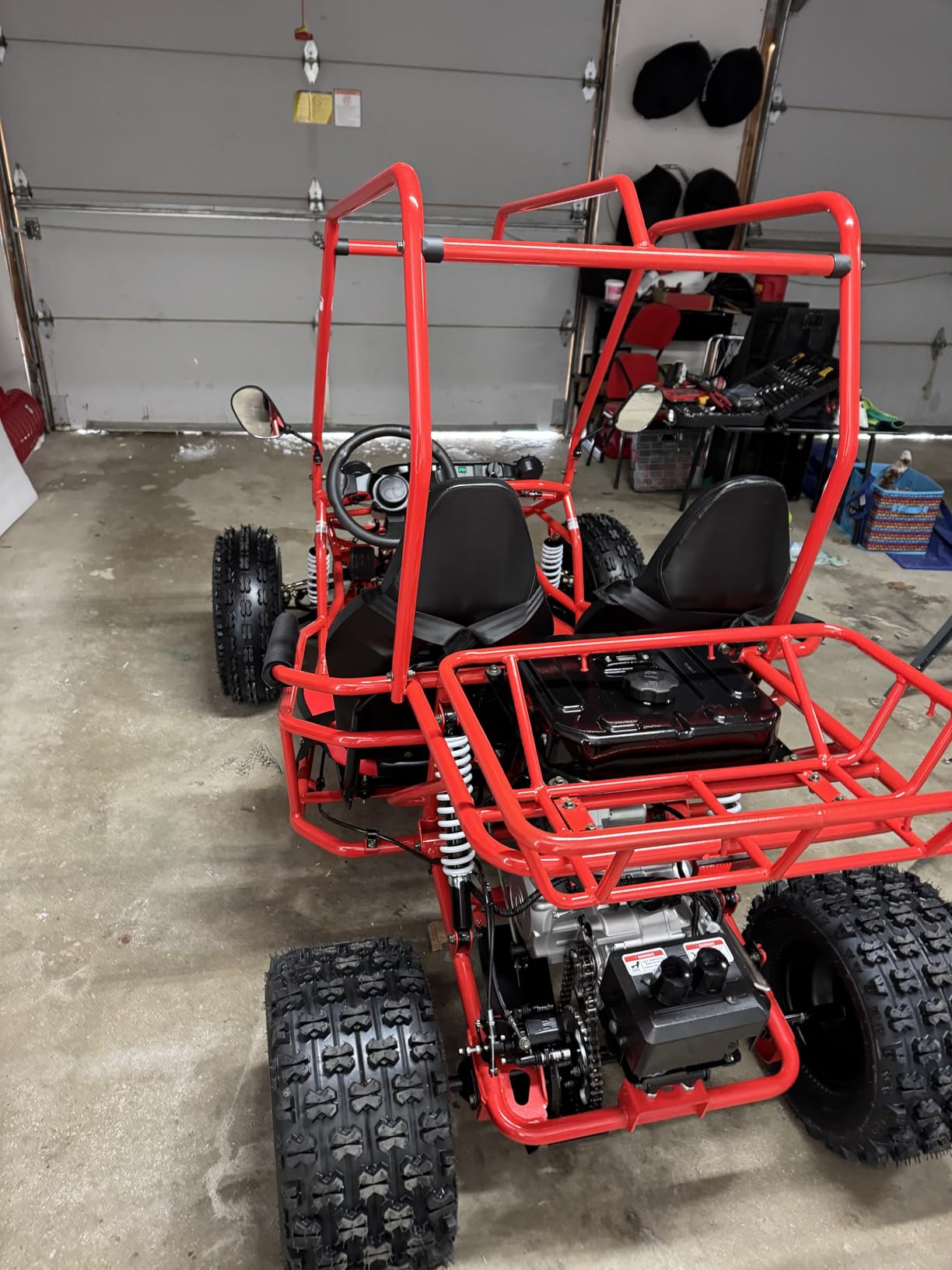 X-PRO Rover 125 Gas Go Kart, 3-Speed Semi-Automatic Transmission with Reverse, Big 19