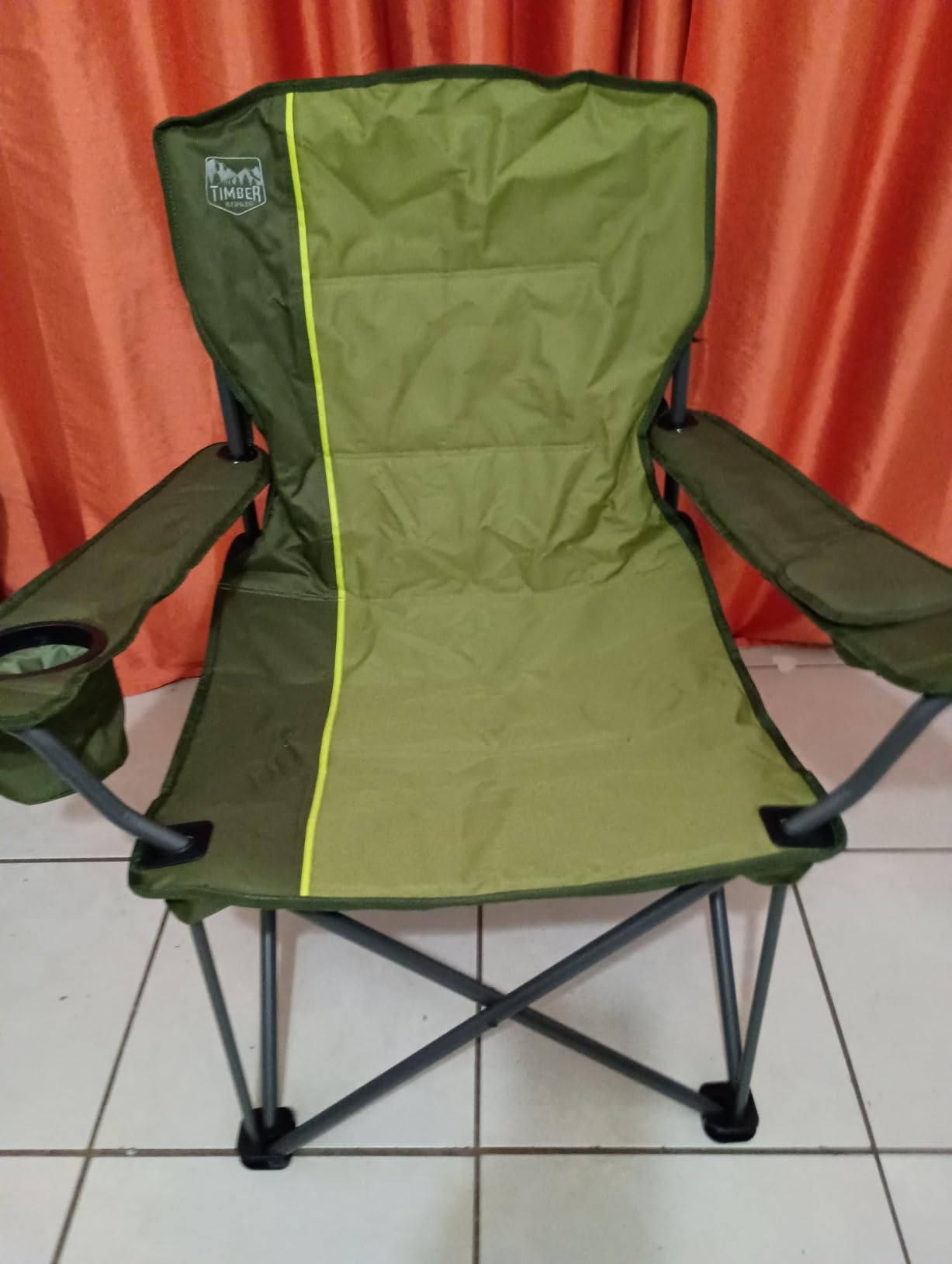 Timber Ridge 550 LBS Oversized Folding Camping Chair for Adults, Heavy Duty with Cup Holder Side Pocket for Camping, Lawn, Picnic customer photo 2