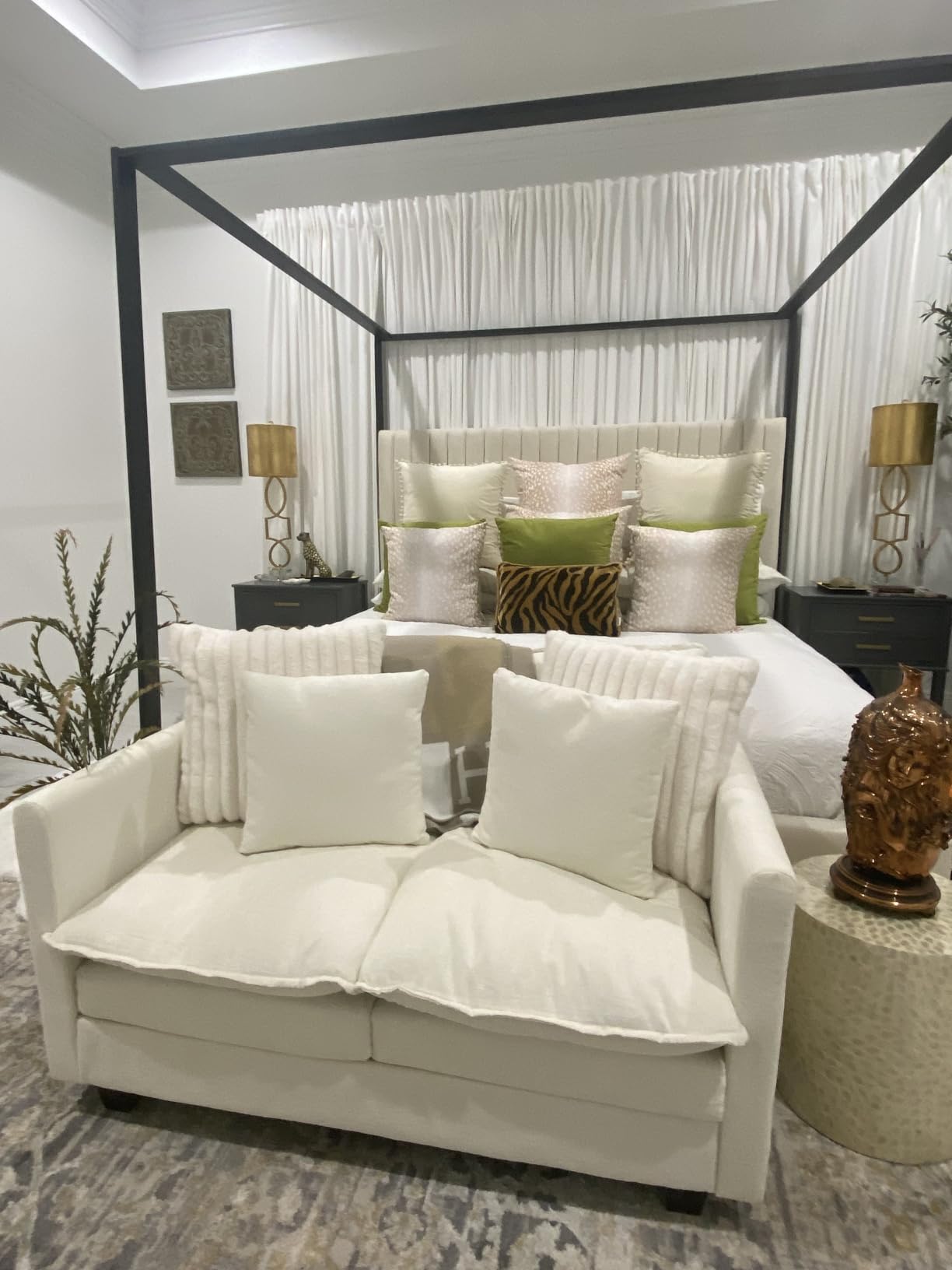 50'' Loveseat Sofa Cloud Sofa Couch, Modern Loveseats 2 Seat Couch 27