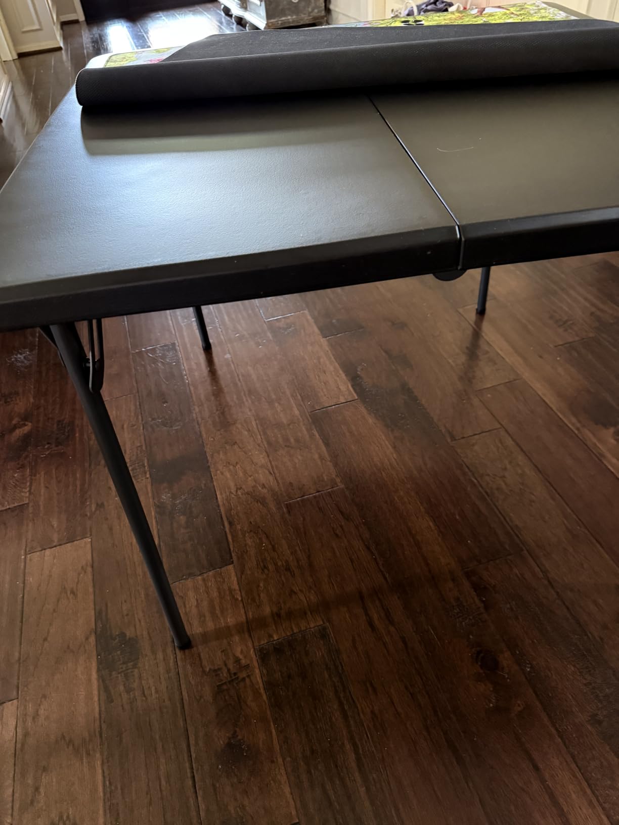 Folding Table, 36 Inch Square Foldable Card Table with Carrying Handle, Heavy Duty Fold-in-Half Portable Table No Assembly, Ideal for Picnic, Camping, RV Travel, Parties, BBQs, Crafting and Indoor Use customer photo 2