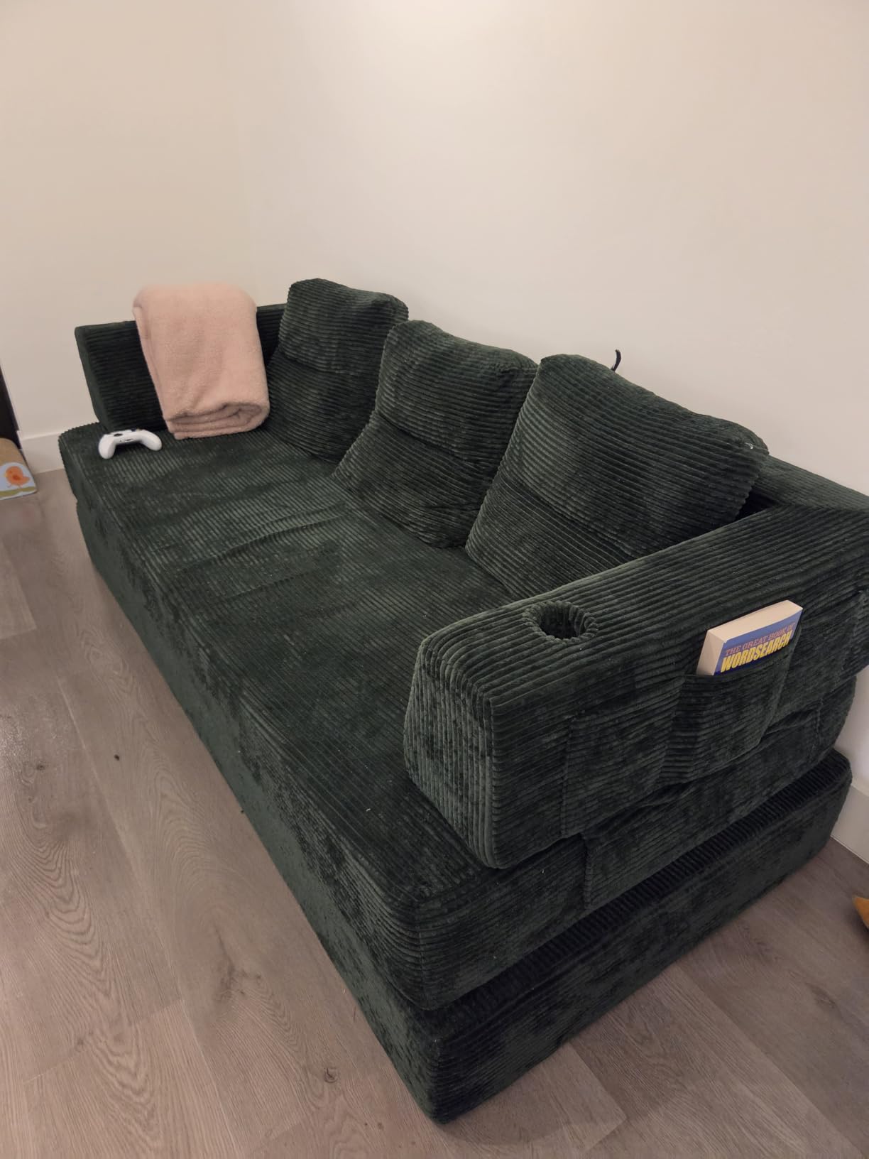 COMAX Futon Sofa Bed, Convertible Sofa Bed, Folding Boneless Couches, Low-Profile Boneless Couch for Living Room, 11.8
