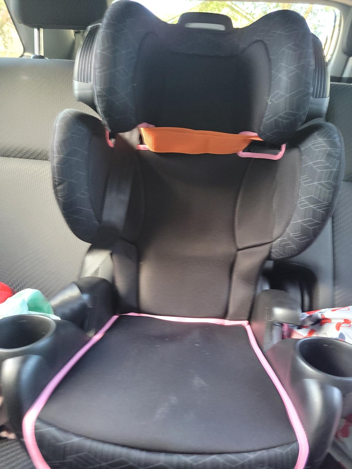 Evenflo GoTime LX Booster Car Seat (Astro Blue), 2 Modes of Use, High Back Booster Converts to No Back Booster, 40-120 lbs customer photo 1