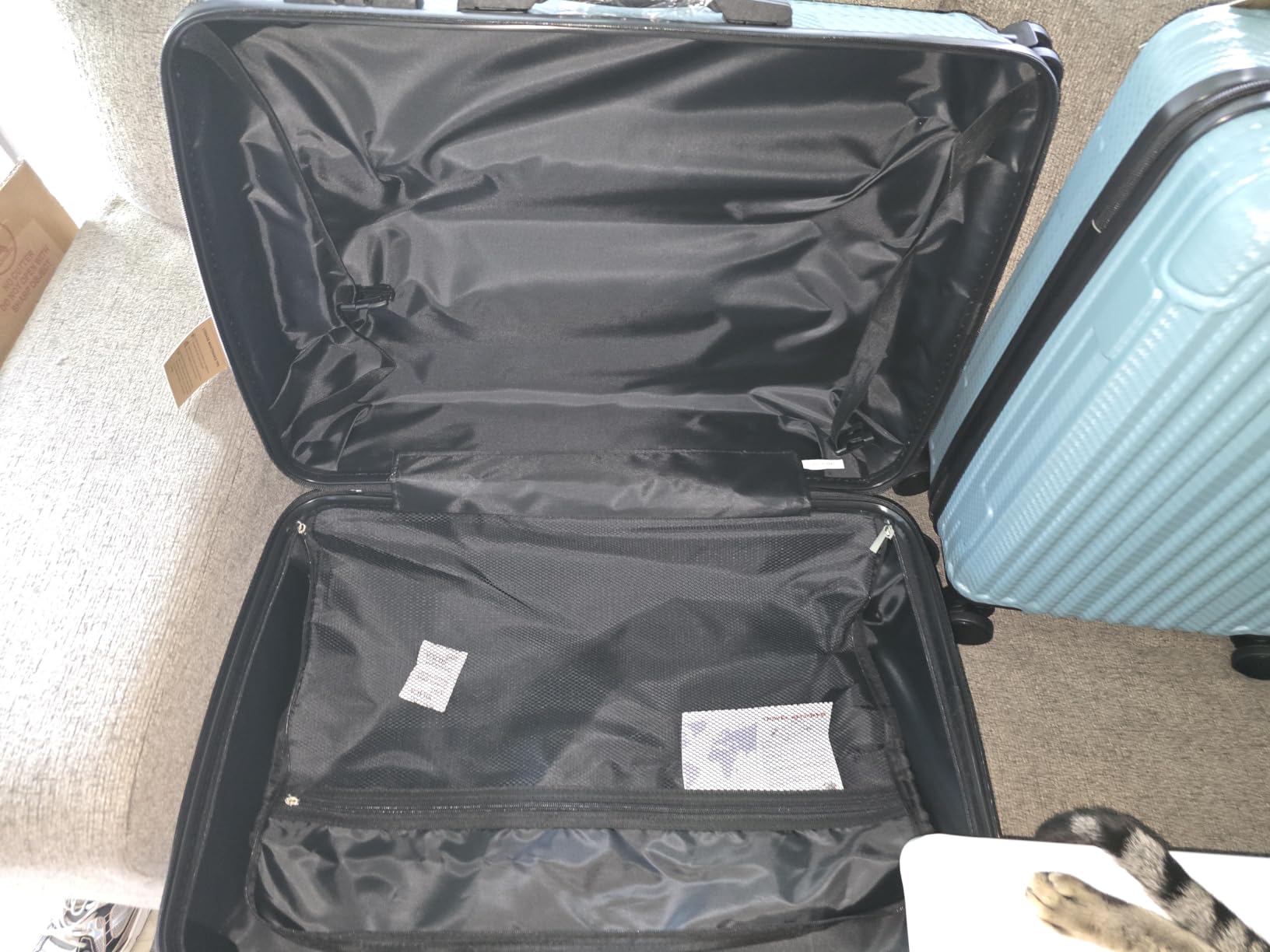 Luggage Set 6 Piece, Lightweight ABS Hardshell Suitcases with Spinner Wheels & TSA Lock, Carry-On & Checked Travel Luggage for Family Travel customer photo 1