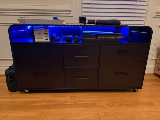 SEDETA 6 Drawers File Cabinet with Power Strip fits Legal/Letter/A4 Size | 47