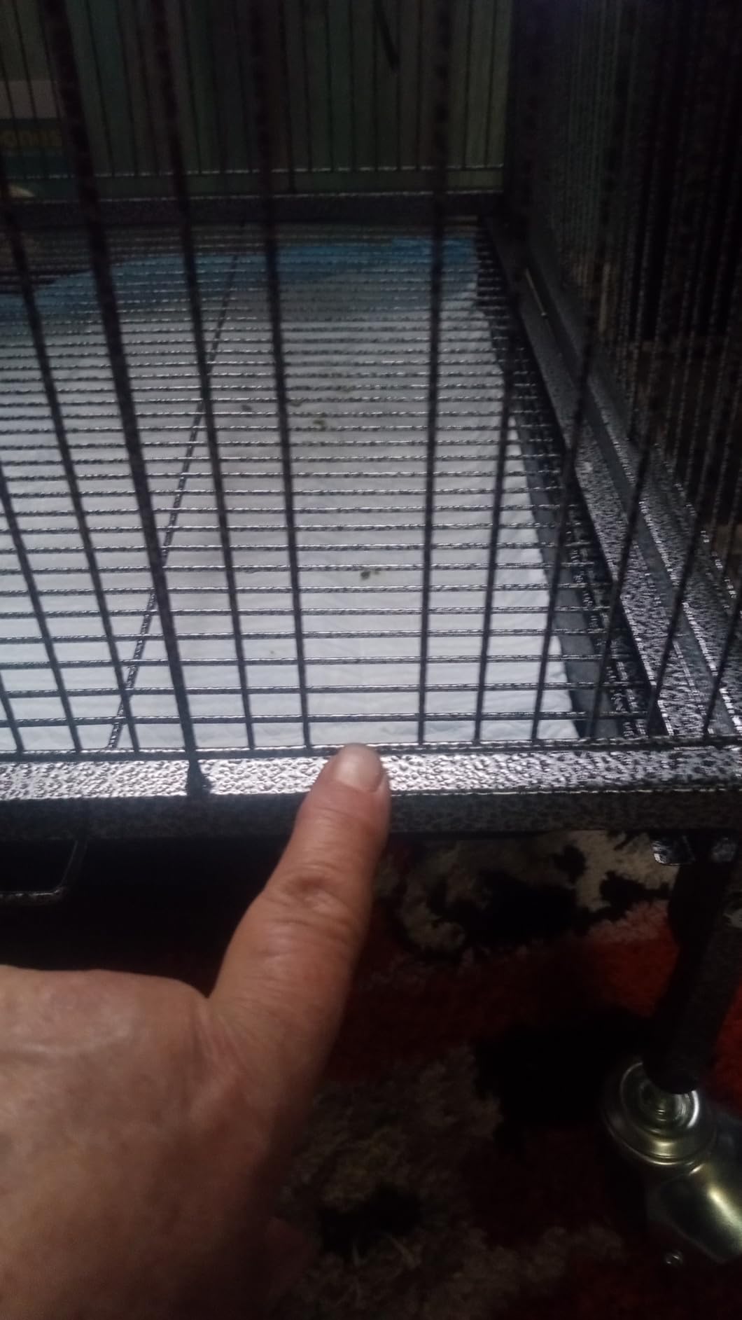 VEVOR Bird Cage, 31.5 x 20.5 x 52 inch, Flat Top, Wrought Iron Bird Flight Cage customer photo 2