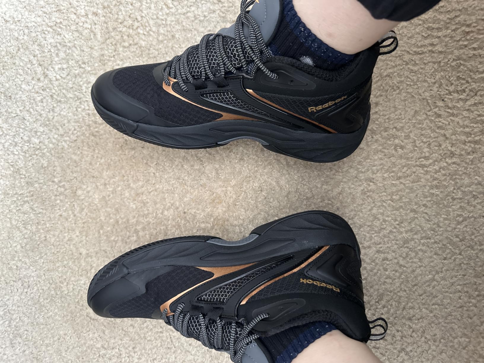 Reebok Zone Breaker High Top Sneakers for Men Basketball Shoes customer photo 2