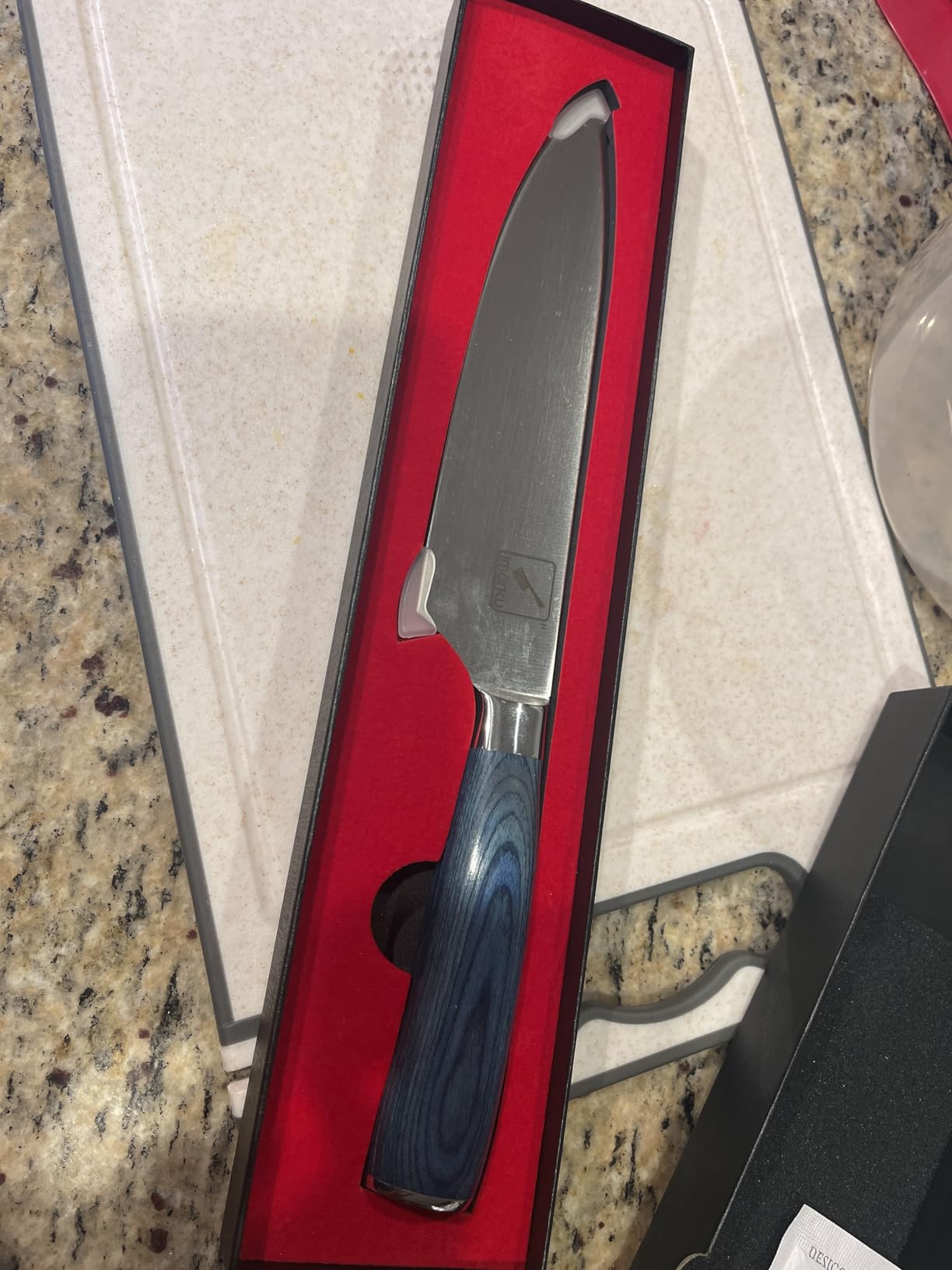 imarku Japanese High Carbon Stainless Steel Knife Set with Block, Precision-Forged Gyutou Kitchen Knives with Built-in Sharpener, Ultra-Sharp 10-15° Edge, Ergonomic Non-Slip Handle, Dishwasher Safe customer photo 2
