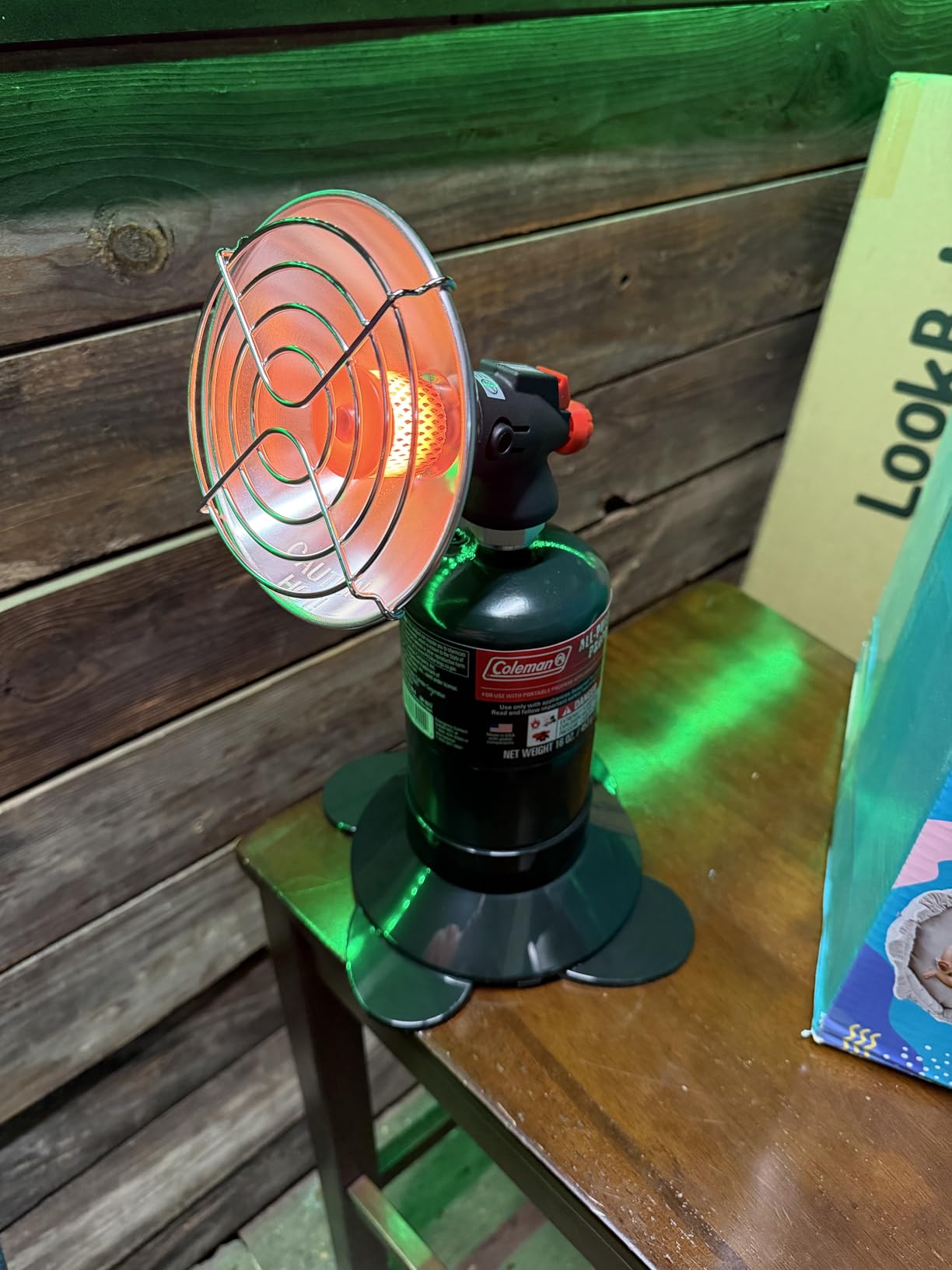 Portable Propane Heater for Camping, Outdoor Small Space Patio Gas Heater | Cordless Heater With Foldable Tank Holder, Fast Radiant Warmth For Ventilated Tents, Winter Hiking, Ice Fishing, Hunting customer photo 1