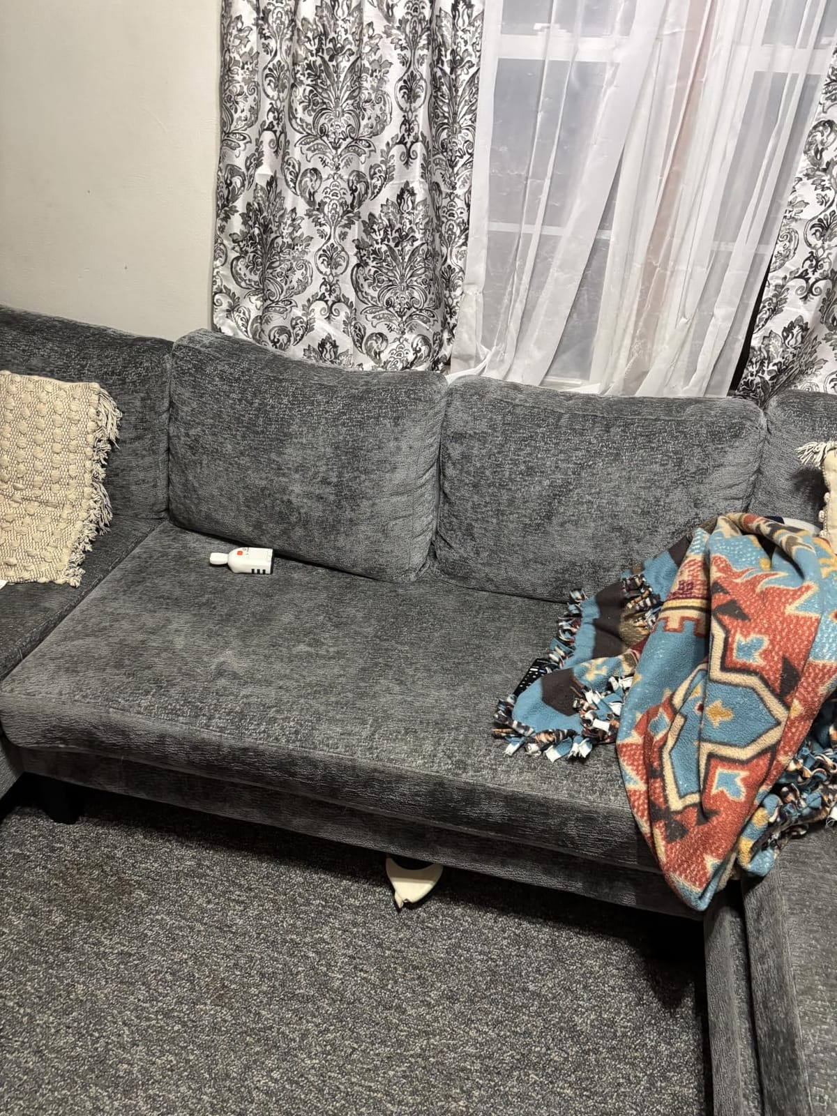 U-Shaped Sectional Couches for Living Room | 112 Inch Modern Sectional Couch | Warm White Chenille Sofa with Double Chaise for Apartment customer photo 1