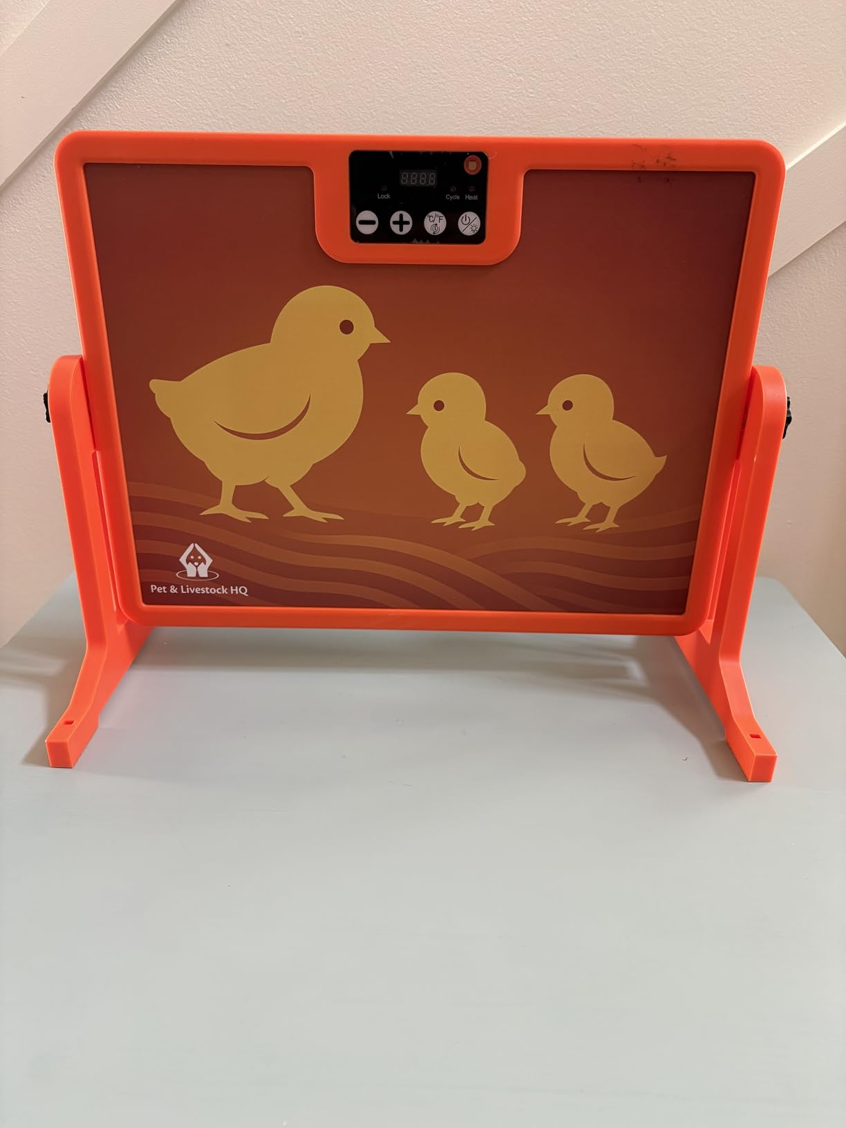 Chicken Coop Heater with New Technology Far-Infrared Heating - Adjustable Radiant Panel for Chicks, Fire-Safe Coop Heater, Brooder-Compatible, Wall-Mount or Floor-Standing, 86-194°F customer photo 2